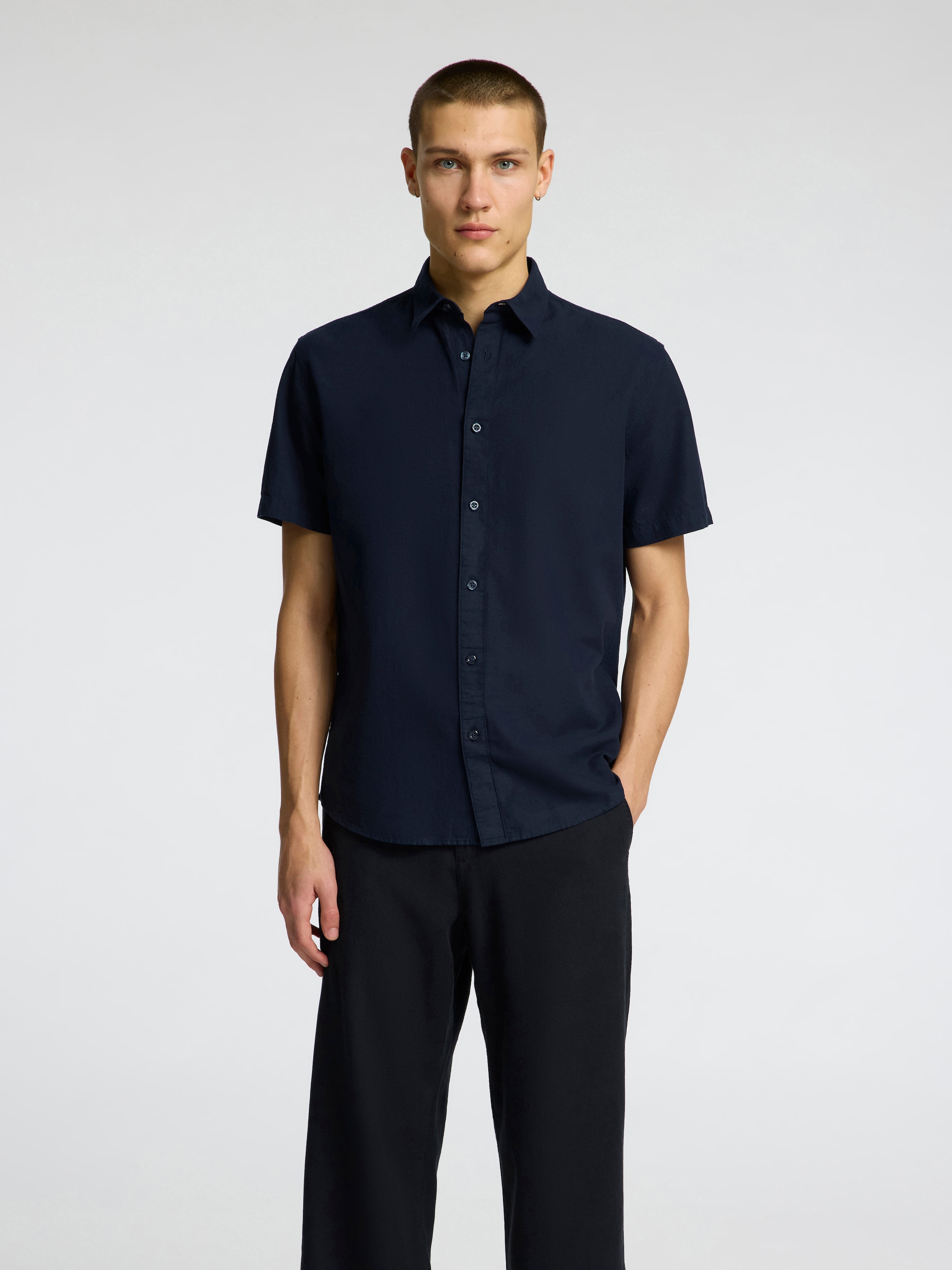 SELECTED HOMME Kurzarmhemd »SLHREG-SUN SHIRT SS NOOS«