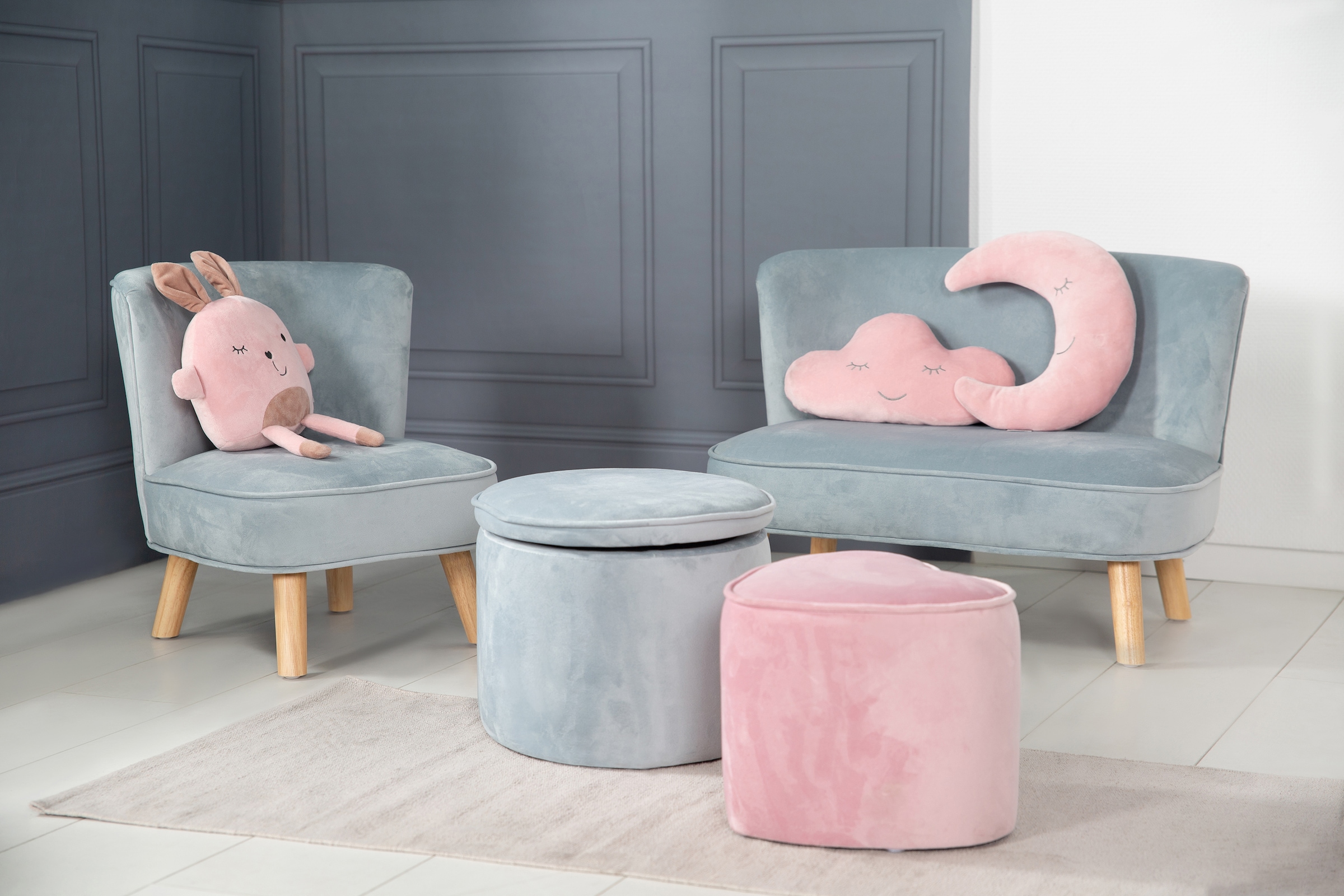 roba® Kindersessel »Lil Sofa« mit Holzfüssen