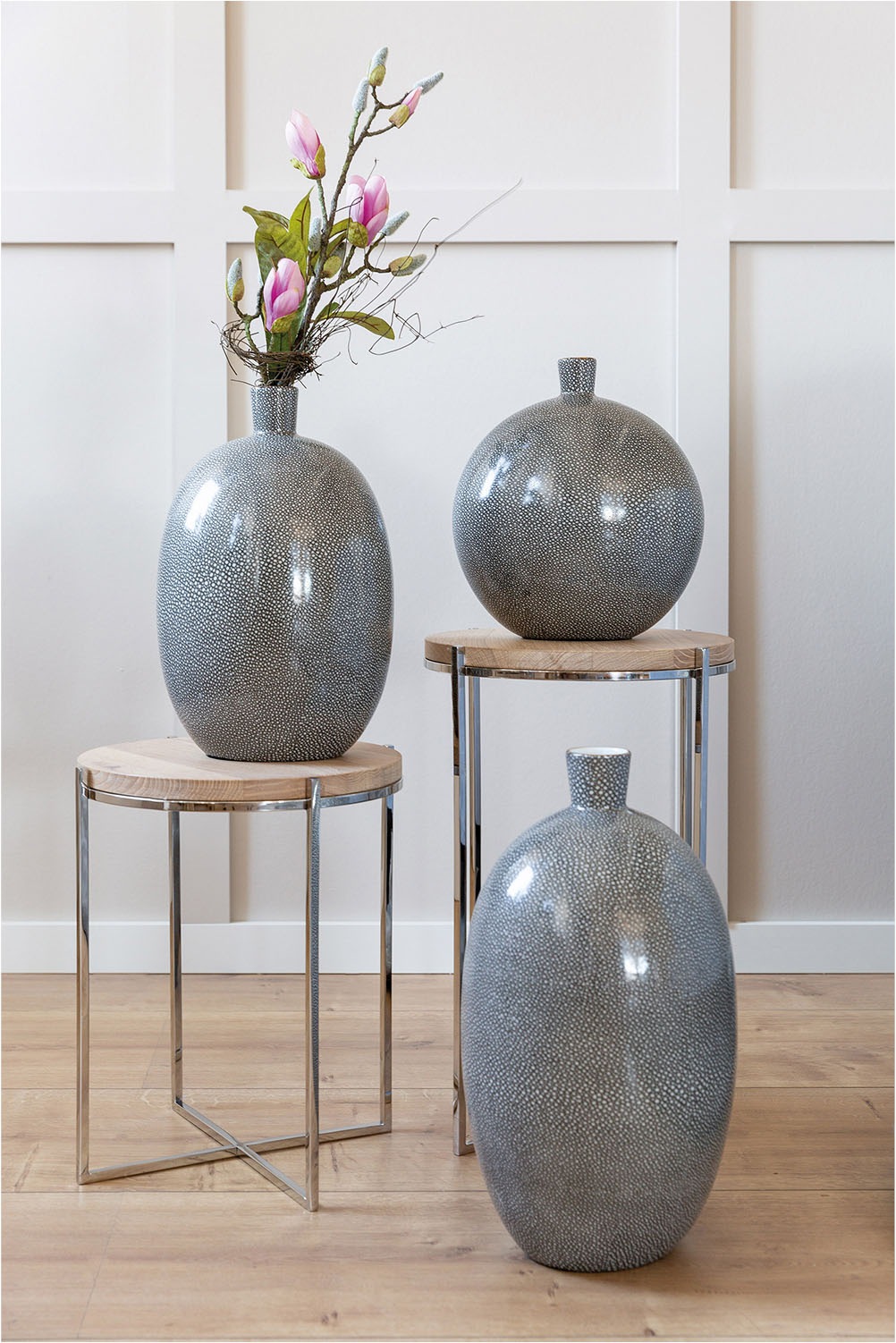 GILDE Bodenvase "Vase Athina bauchig"