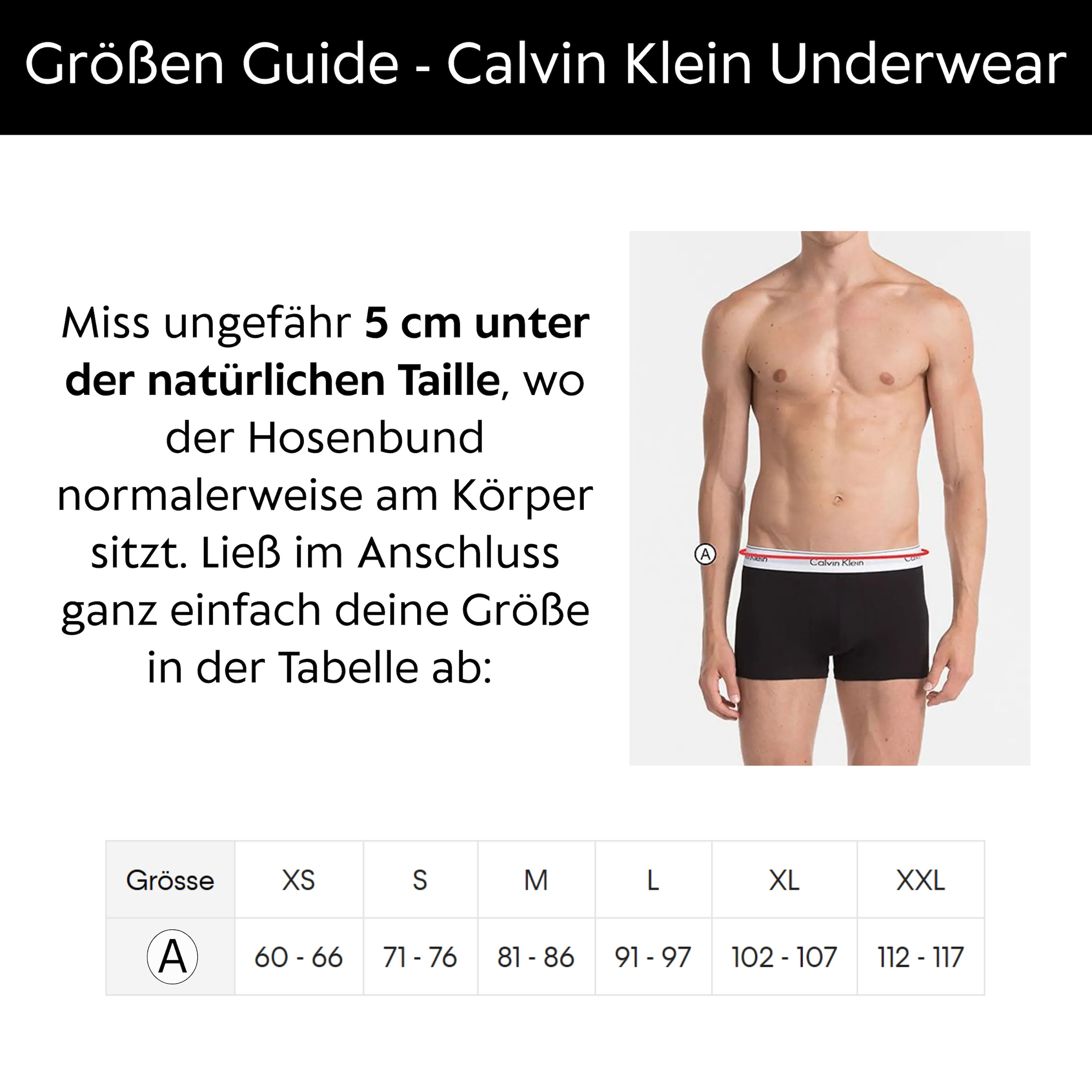Calvin Klein Underwear Tronc »LOW RISE TRUNK 5PK« Paquet, pack de 5, 5 cuis Avec ceinture élastique