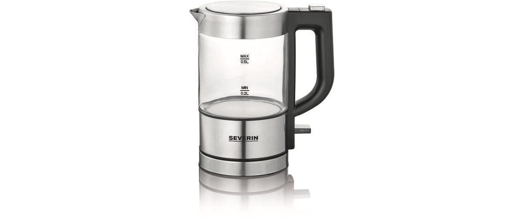Severin Wasserkocher »WK 3472 0.5 l, Grau/Silber«, 0,5 l, 1100 W