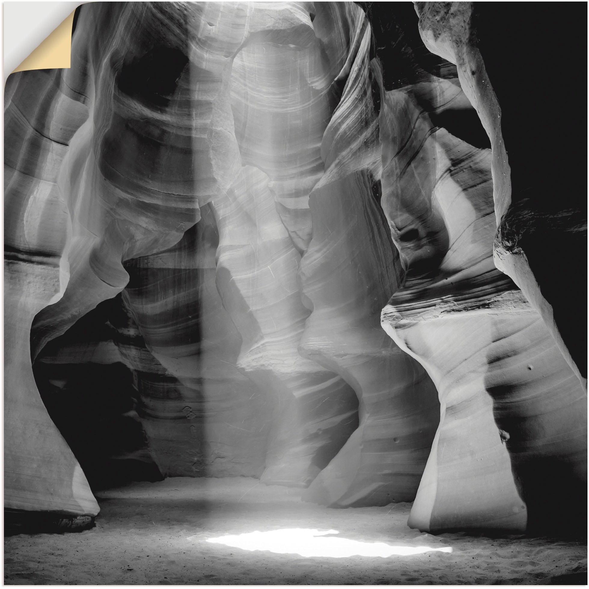 Image of Artland Wandbild »Antelope Canyon V«, Amerika, (1 St.), in vielen Grössen & Produktarten - Alubild / Outdoorbild für den Aussenbereich, Leinwandbild, Poster, Wandaufkleber / Wandtattoo auch für Badezimmer geeignet bei Ackermann Versand Schweiz