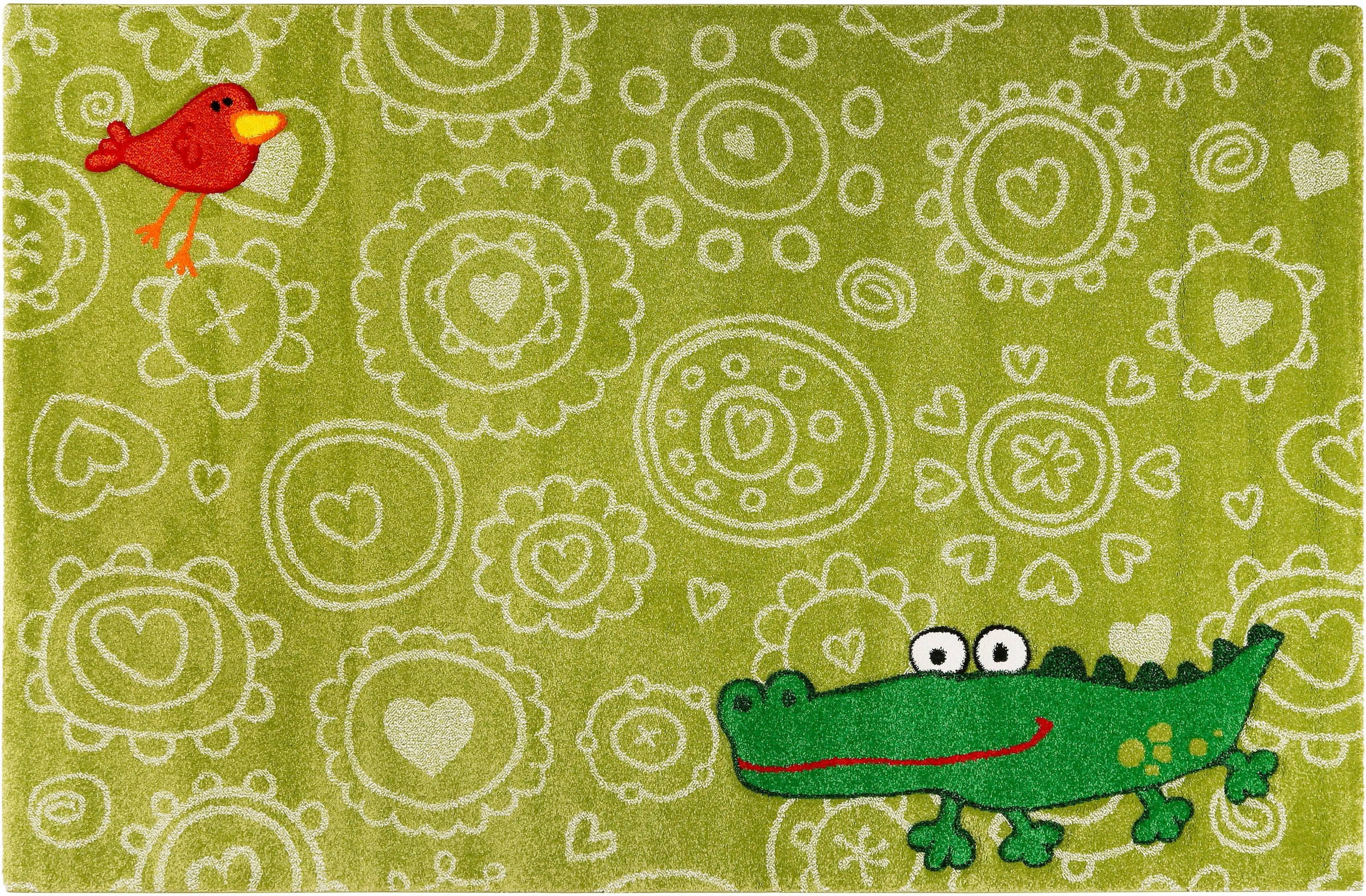 Sigikid Kinderteppich »Crocodile«, rechteckig, 13 mm Höhe