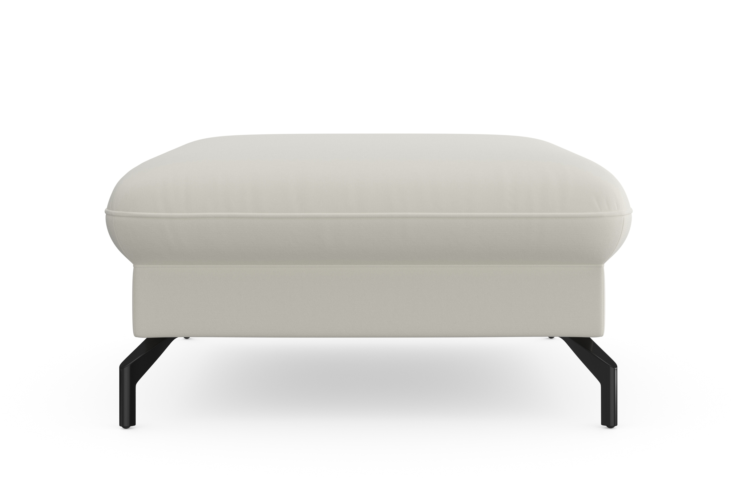 sit&more Hocker »Fashion«, inklusive Federkern, mit hochwertigen, schwarzen Metallfüssen