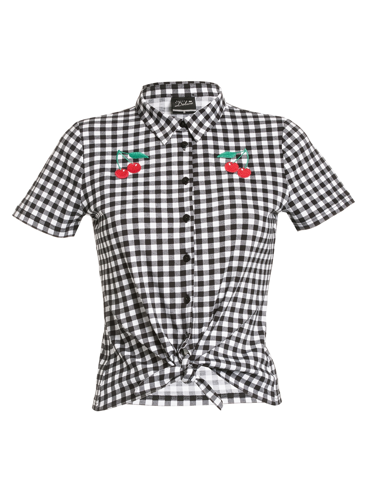 Kurzarmbluse »Plaid Short Girl Blouse«