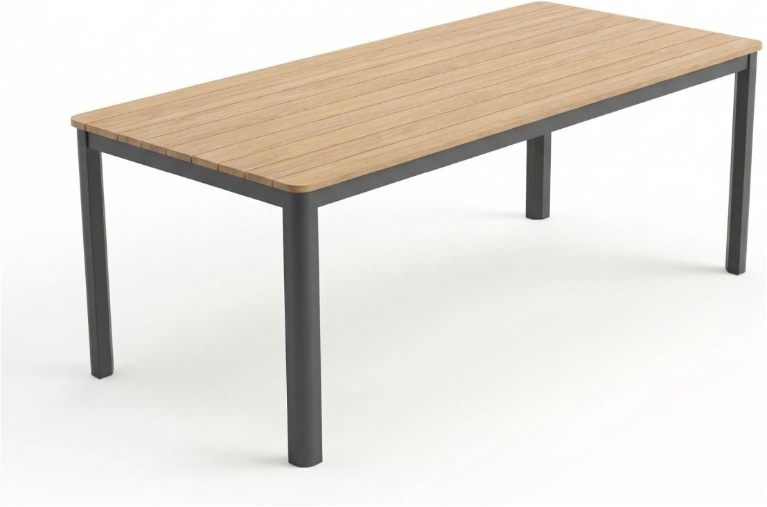Ambiente Haus Esstisch »Garten Esstisch Alu 220x95cm - grau« 1 Stk. tlg.