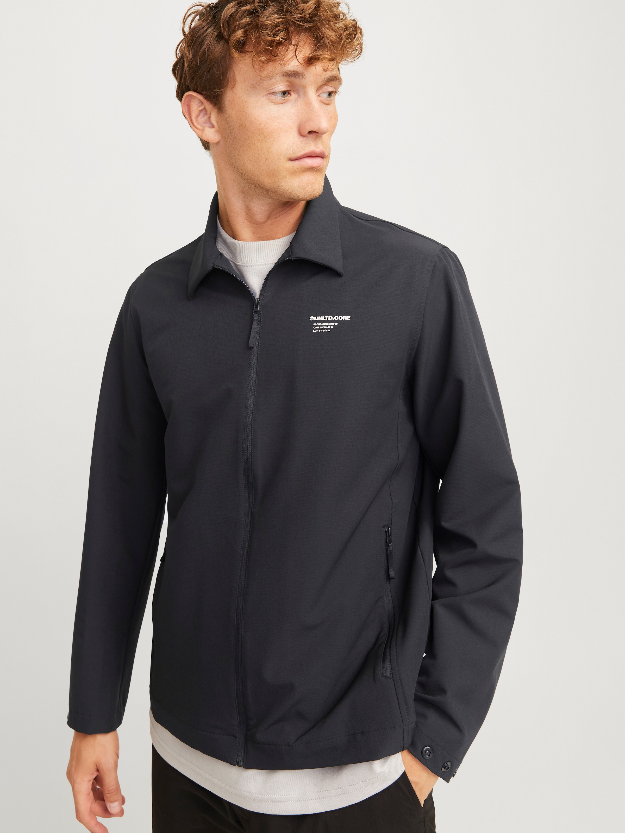 Jack & Jones Langarmhemd »JCOAERO SHIRT JACKET LS NOOS«, mit Reissverschluss