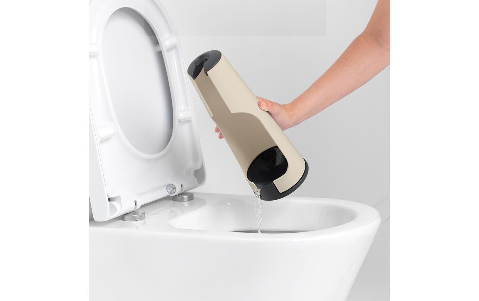 Brabantia WC-Garnitur »ReNew Beige«, aus Edelstahl-Kunststoff