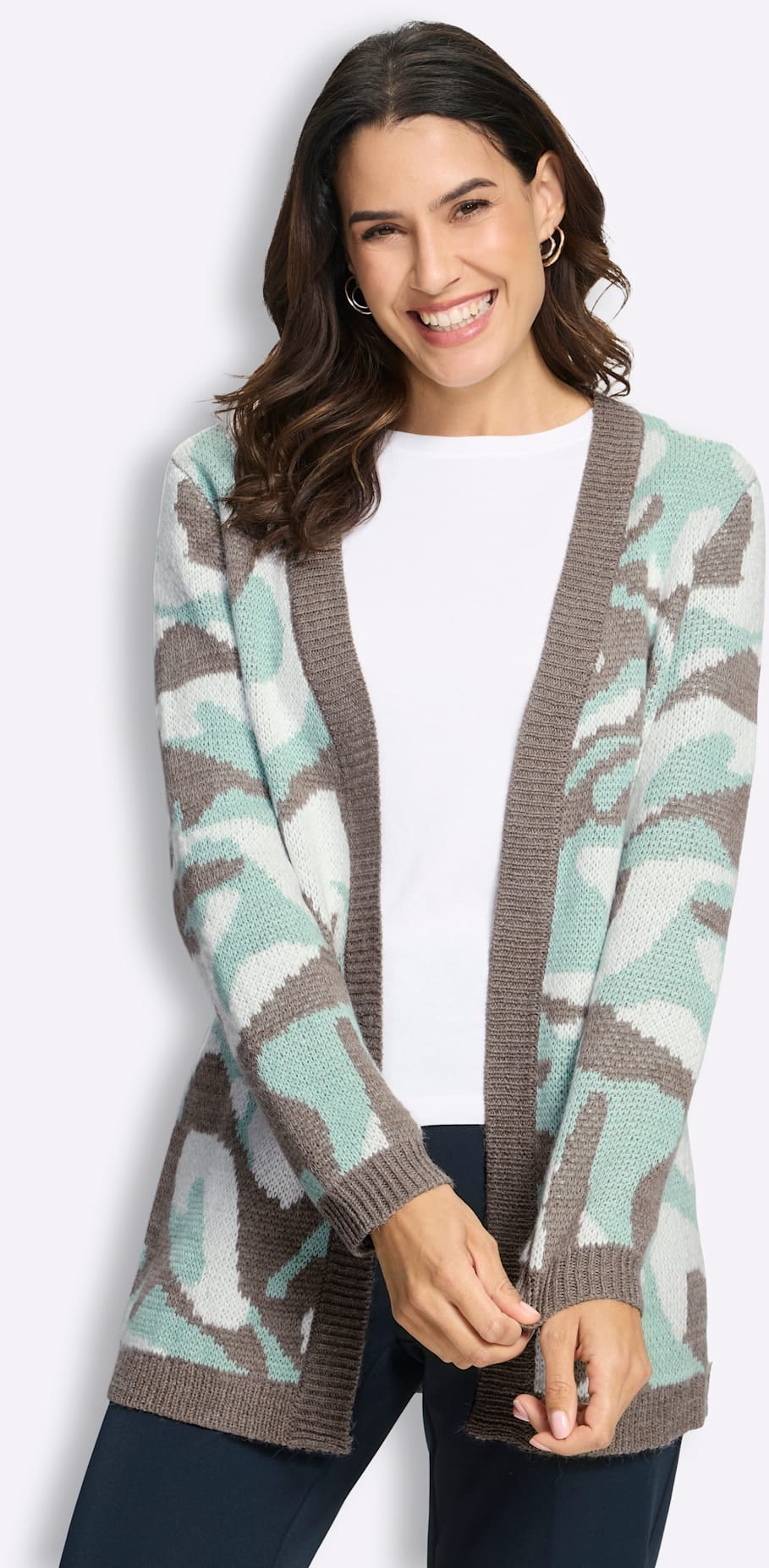 Inspirationen Jacquardstrickjacke