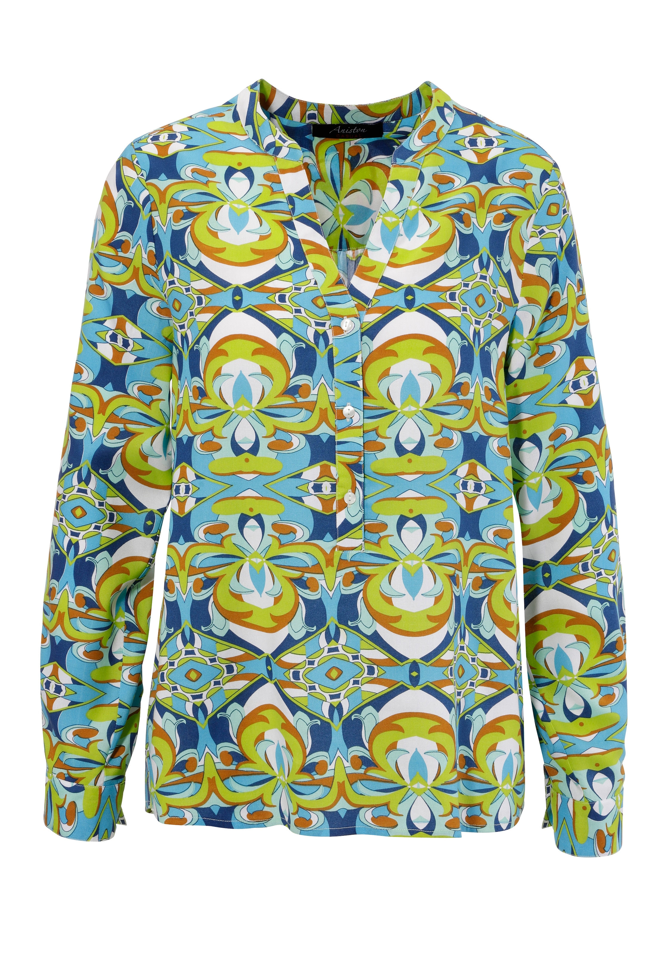 Aniston CASUAL Schlupfbluse, mit extravagantem, grafischen Druck - NEUE KOLLEKTION