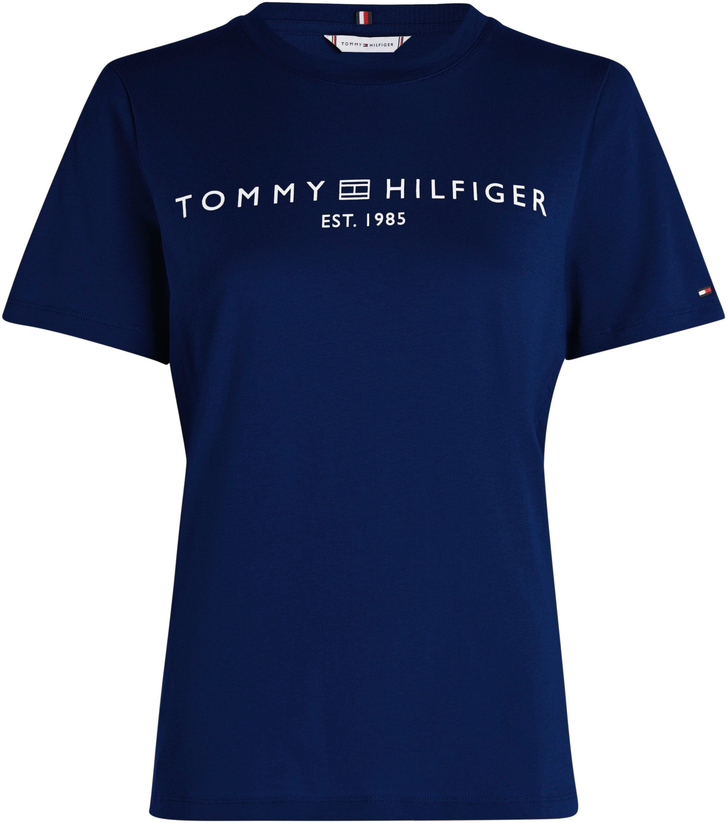 Tommy Hilfiger Curve Rundhalsshirt »CRV REG CORP LOGO C-NK SS«, mit Logostickerei