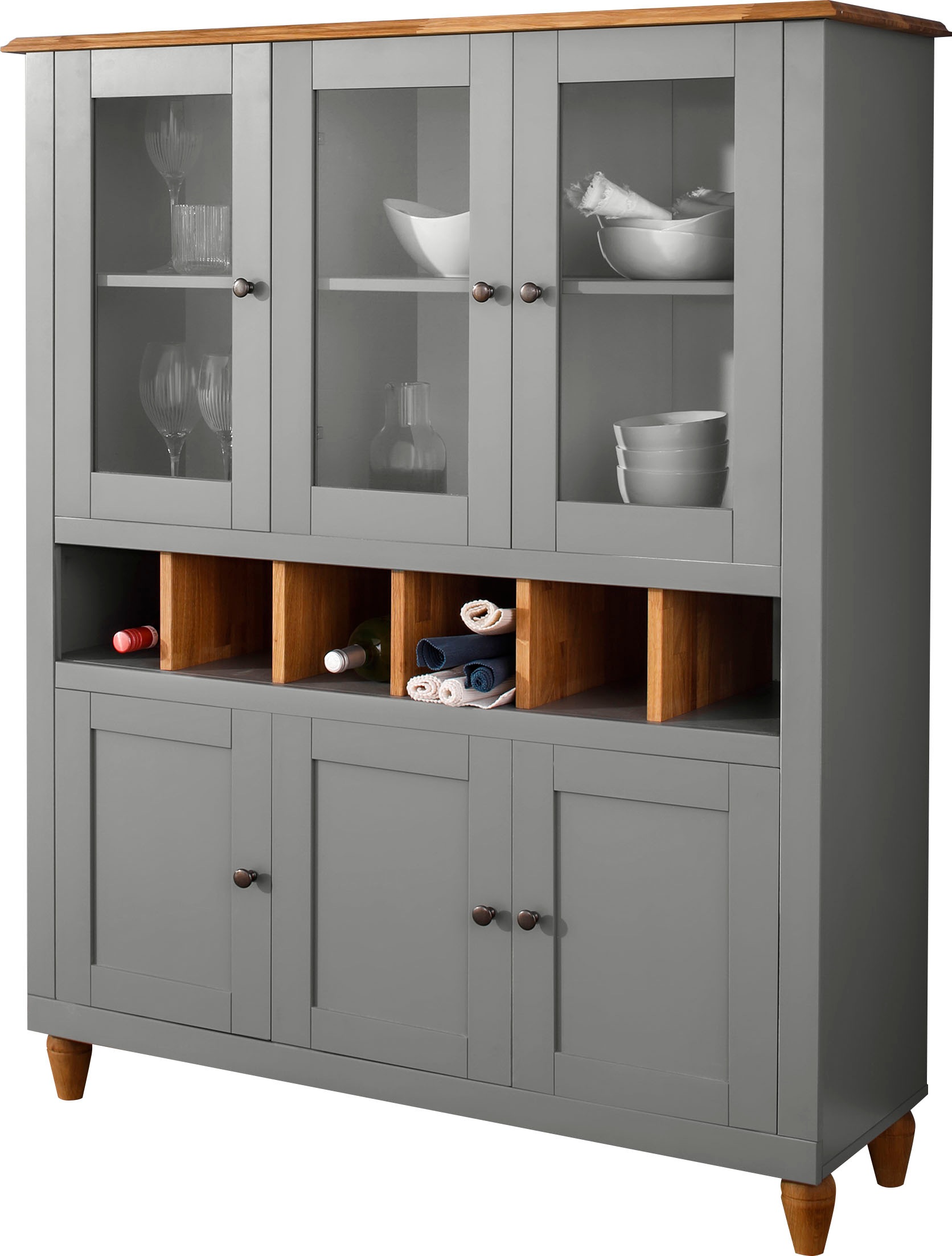 Image of Home affaire Buffet »Warrington«, kombiniert MDF mit Eiche, Höhe 146 cm bei Ackermann Versand Schweiz