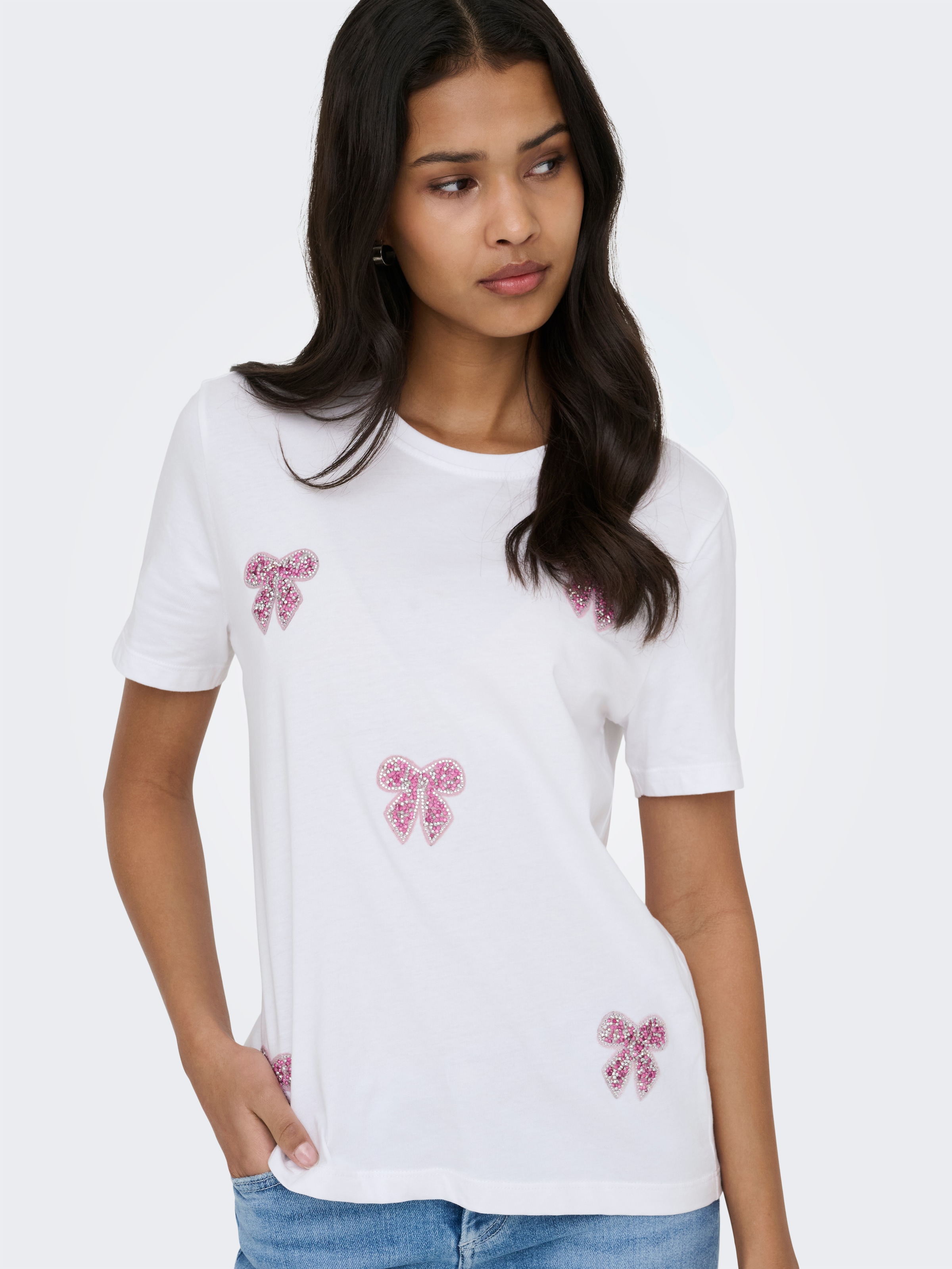 ONLY T-shirt à manches courtes »ONLKITA REG S/S PRINT TOP NOOS«