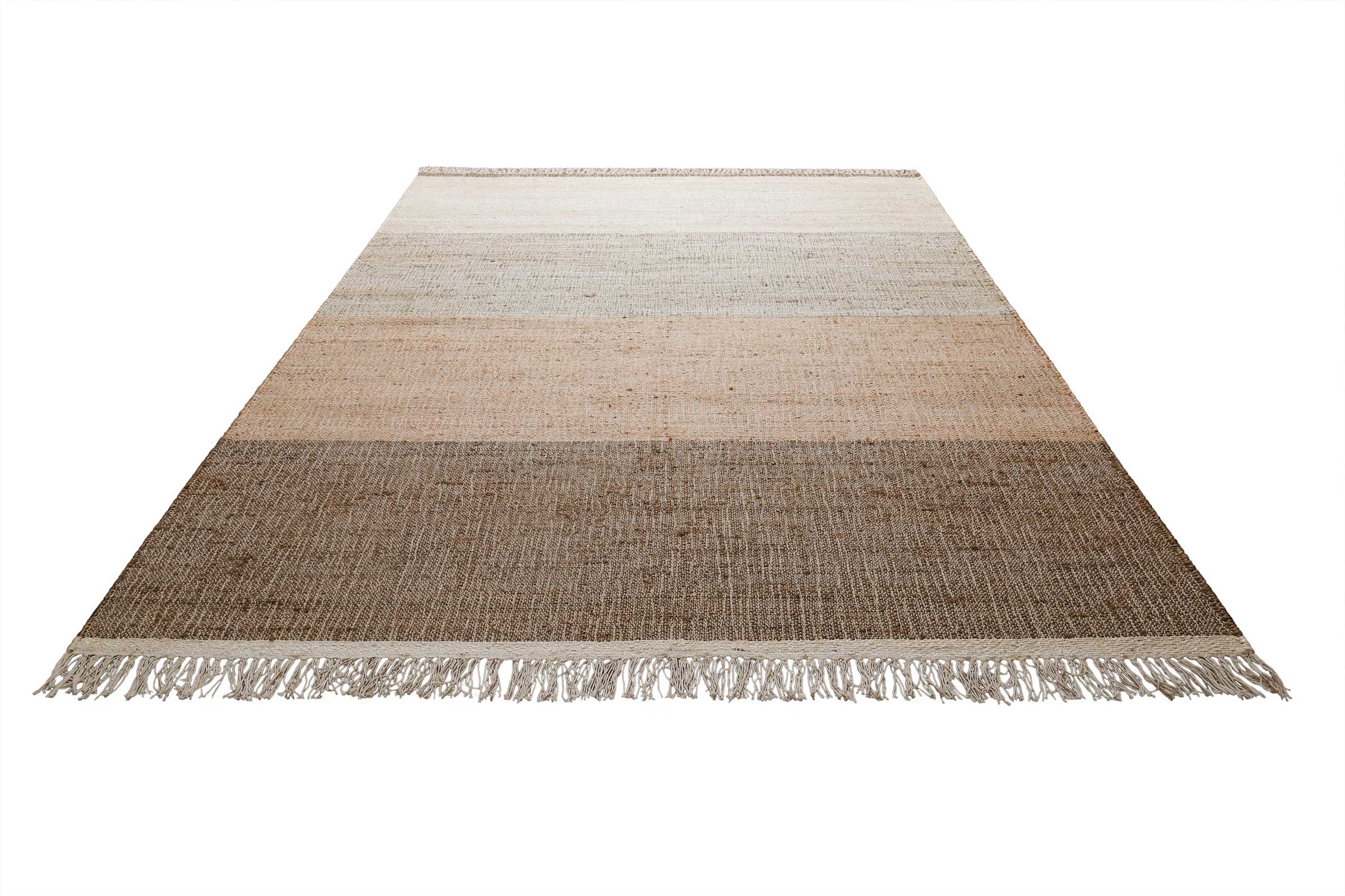 Image of Green Looop Teppich "Vito GL-82305" rechteckig 4 mm Höhe Naturfaser Teppich aus 80% Jute 20% Baumwolle, mit Fransen, Wohnzimmer