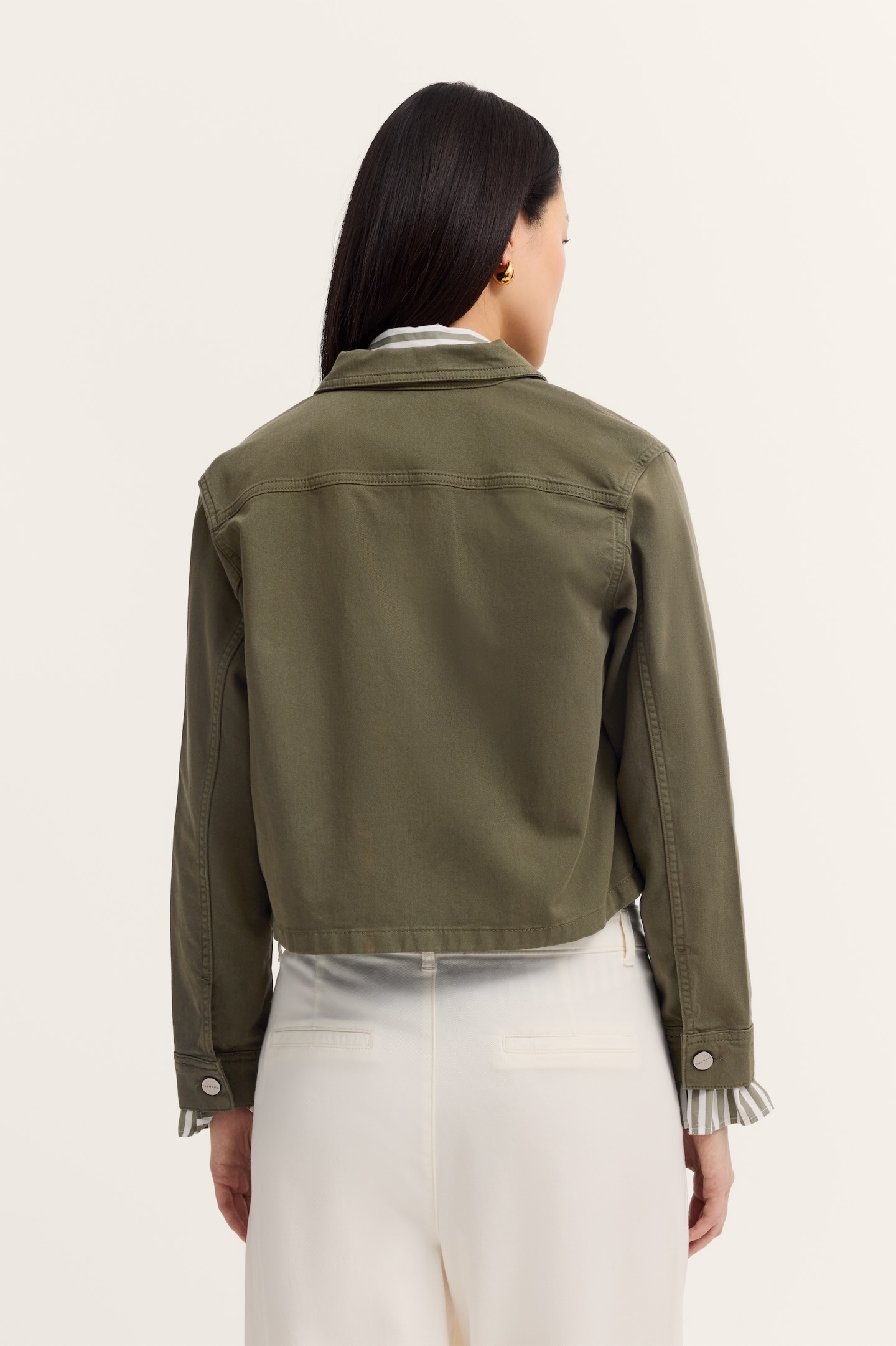 bugatti Jeansjacke »Hemdkragen« mit verdeckter Knopfleiste