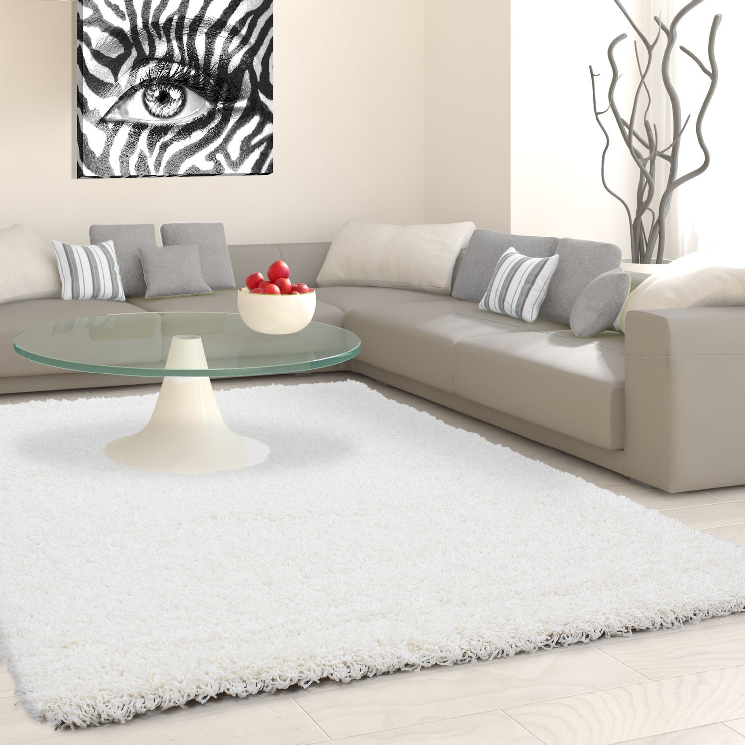 Hochflor-Teppich »Life Shaggy 1500«, rechteckig, Langflor, uni, grosse Farbauswahl,...