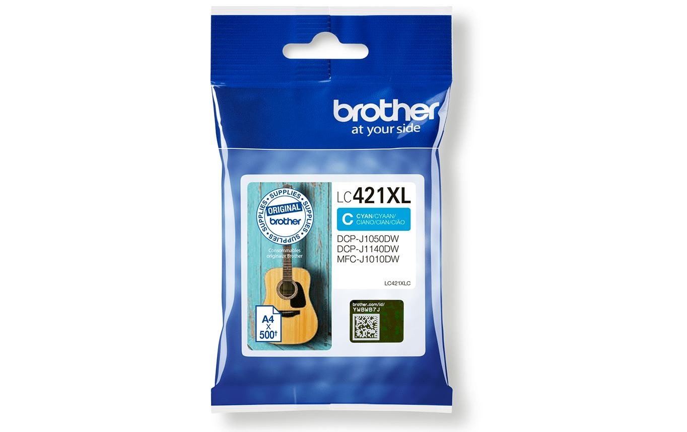 Brother Tintenpatrone »LC421XLC Cyan«, (1 St.)