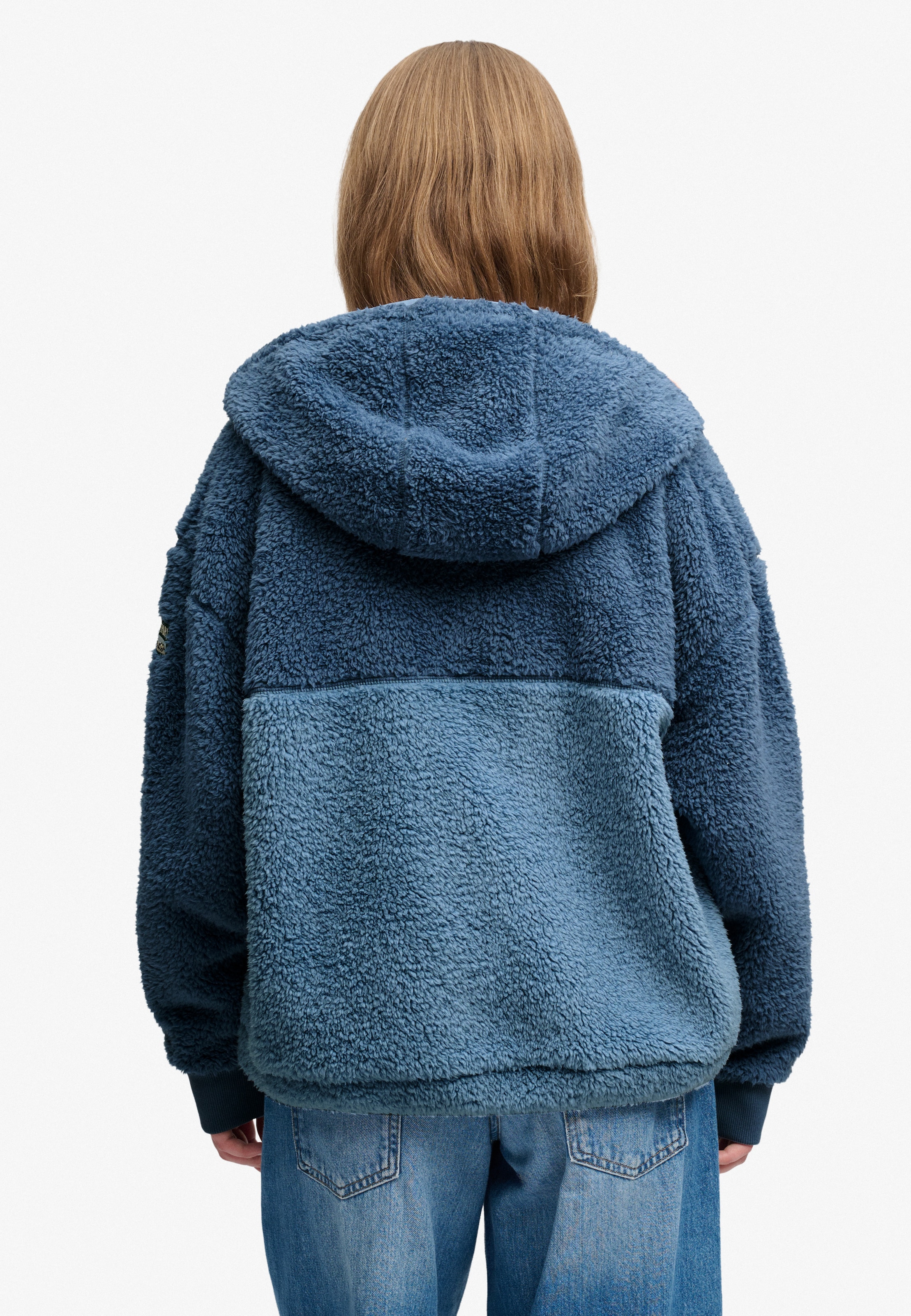 Superdry Sweat à capuche »SUPER SOFT ZIPHOOD« Kunstfaser, oversize