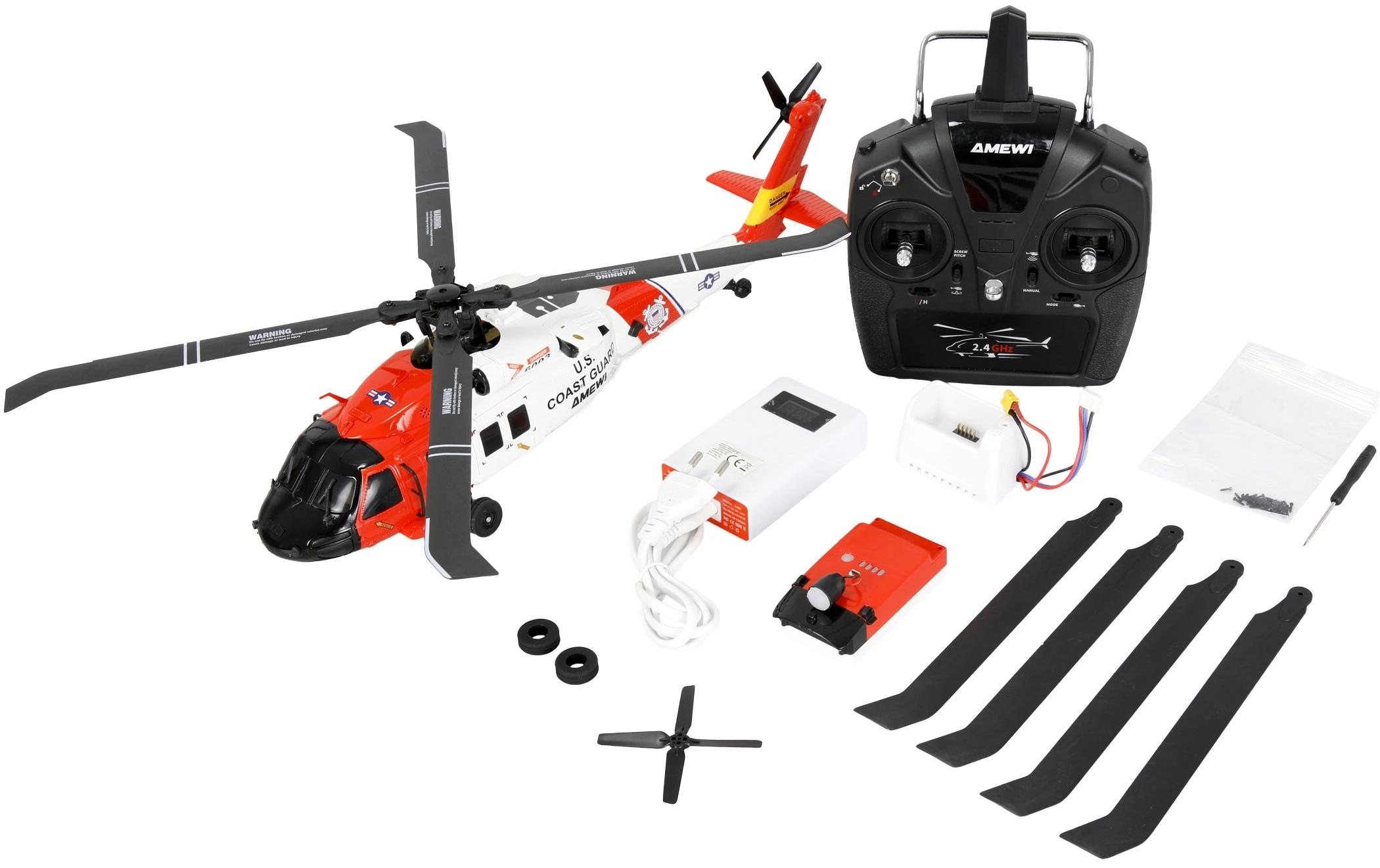 Amewi Hélicoptère RC »UH60 Black Hawk Coast Guard RTF«