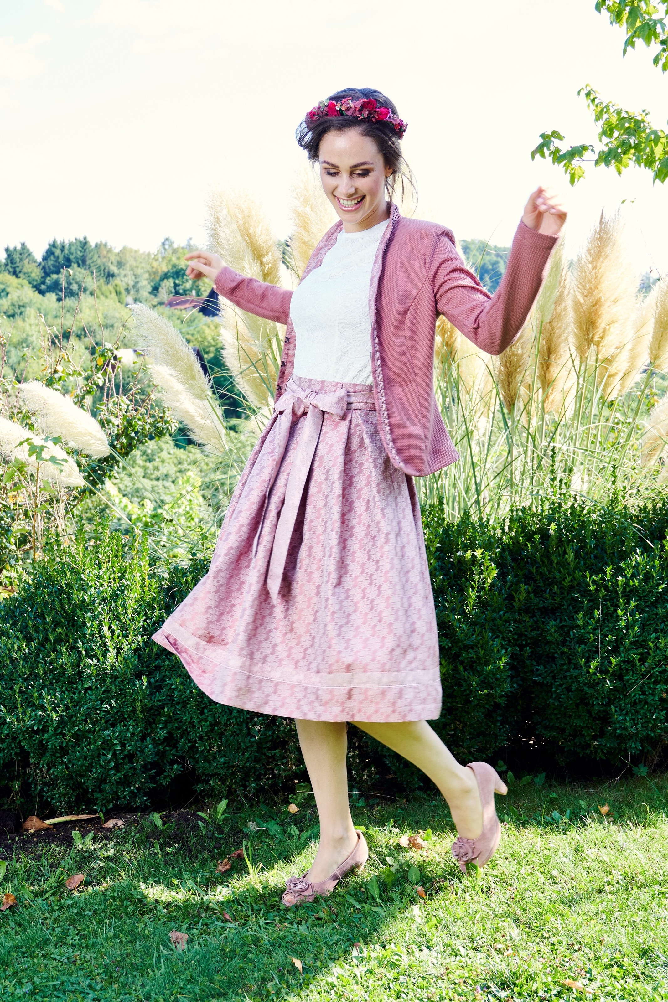 Image of MarJo Trachtenrock, (mit Gürtel), Damen, mit wunderschönem Webmuster bei Ackermann Versand Schweiz