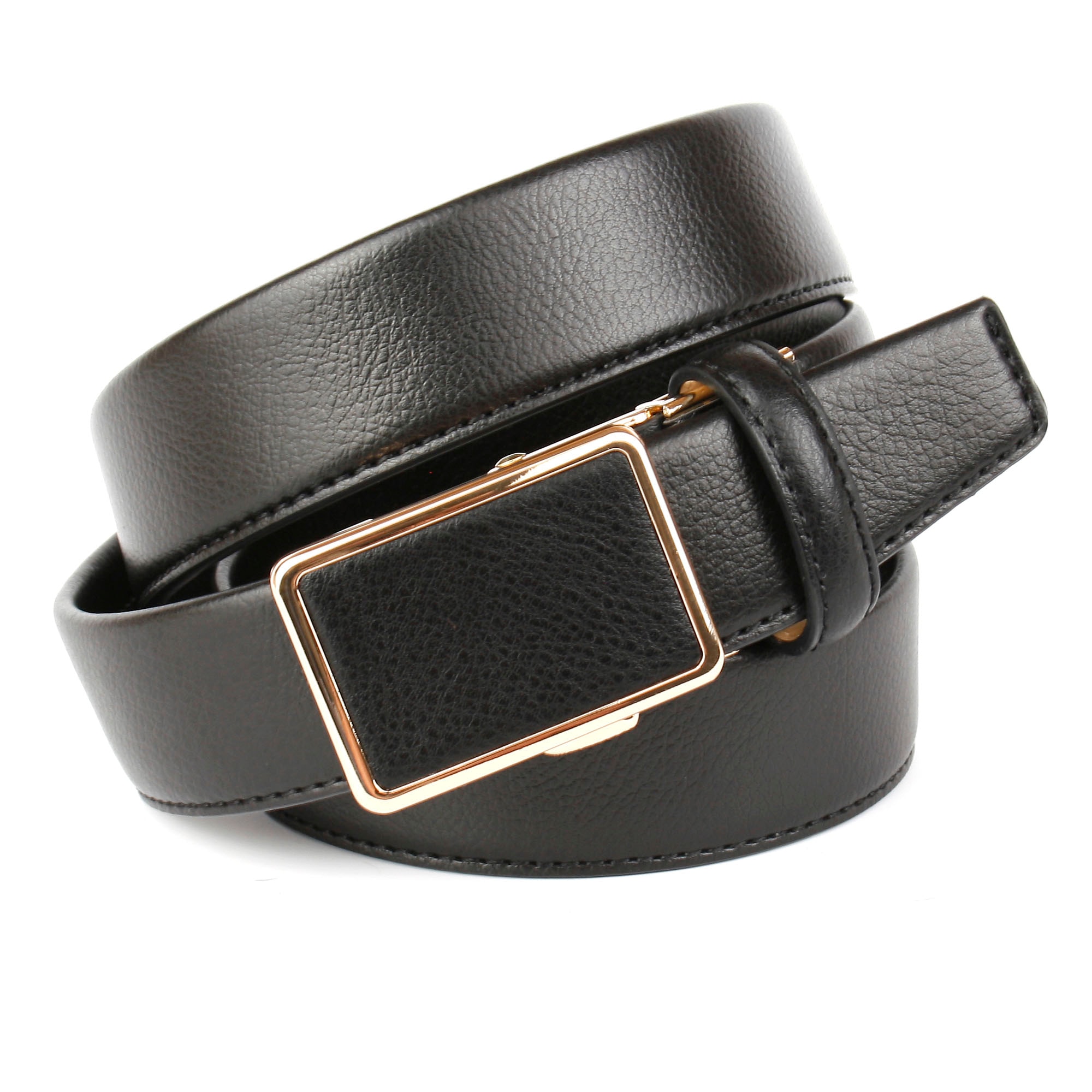 Image of Anthoni Crown Ledergürtel, Klassischer Gürtel mit goldfarbener Schliesse bei Ackermann Versand Schweiz