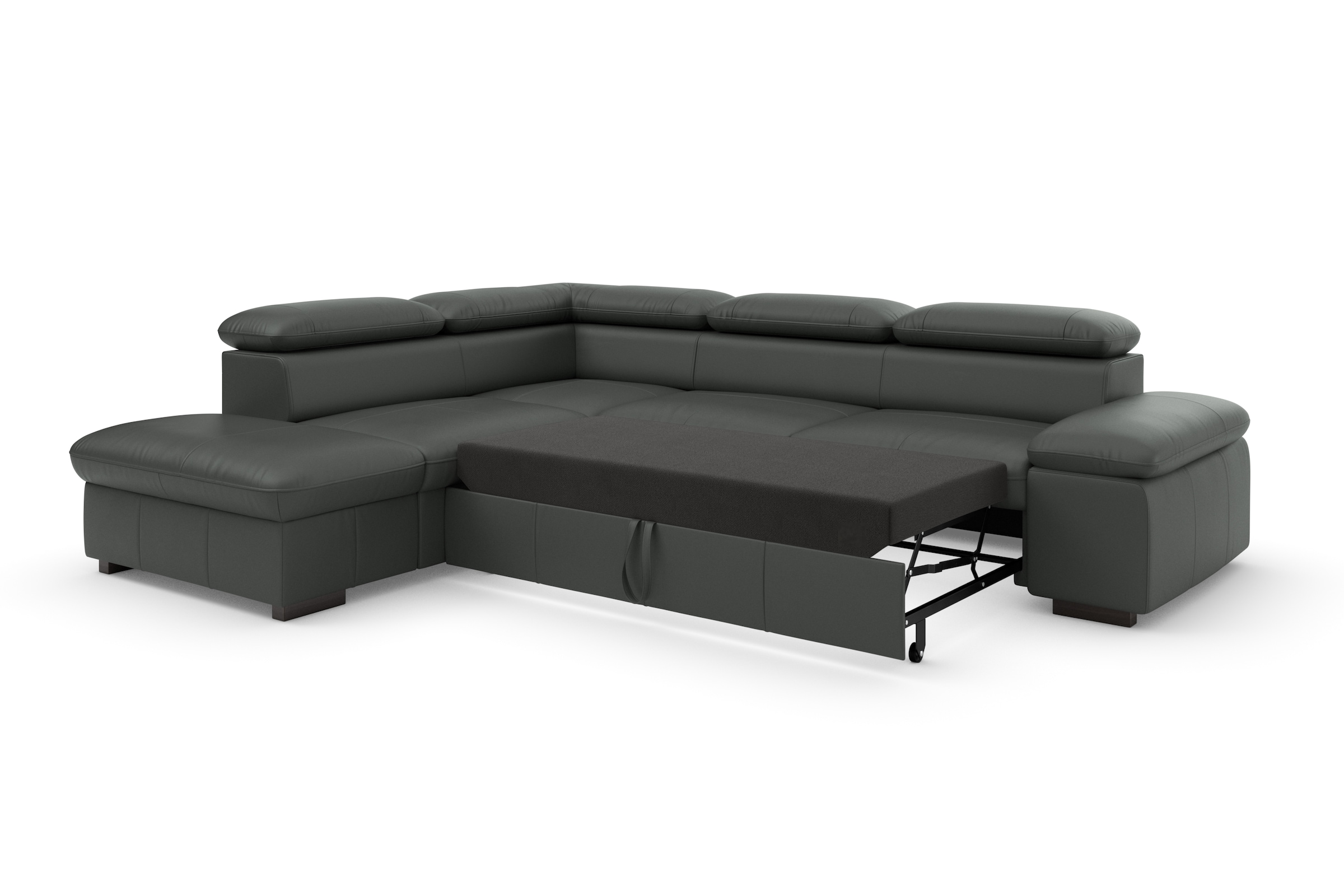 Home affaire Ecksofa »Alberto L-Form«, mit Kopfteilverstellung, wahlweise mit Bettfunktion