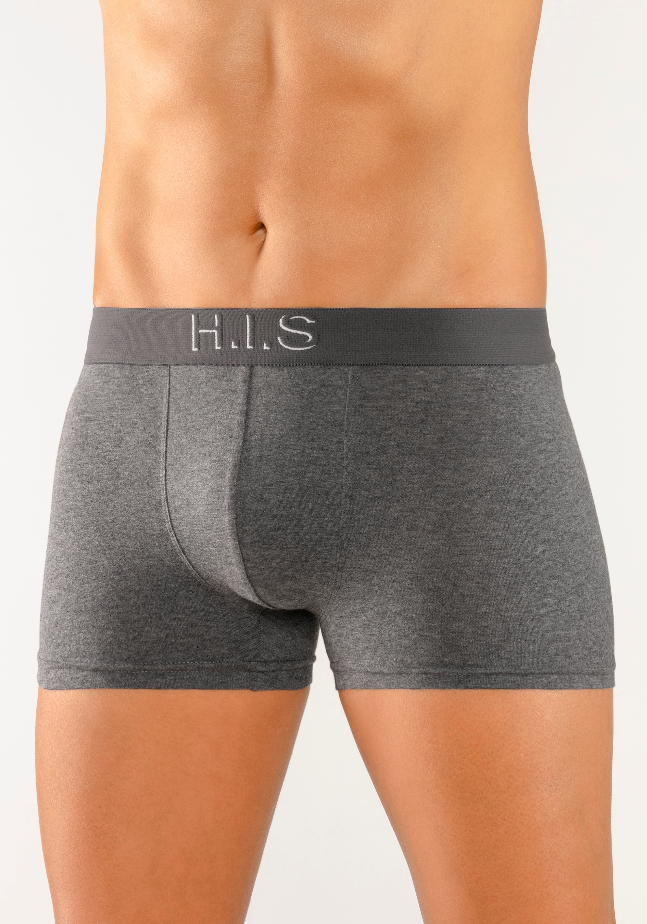 H.I.S Boxer »Boxershorts für Herren« Packung, 5 Stk. Logo Webbund mit 3D Effekt