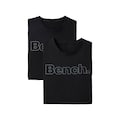 Bench. T-Shirt, (2er-Pack), mit Bench. Print vorn