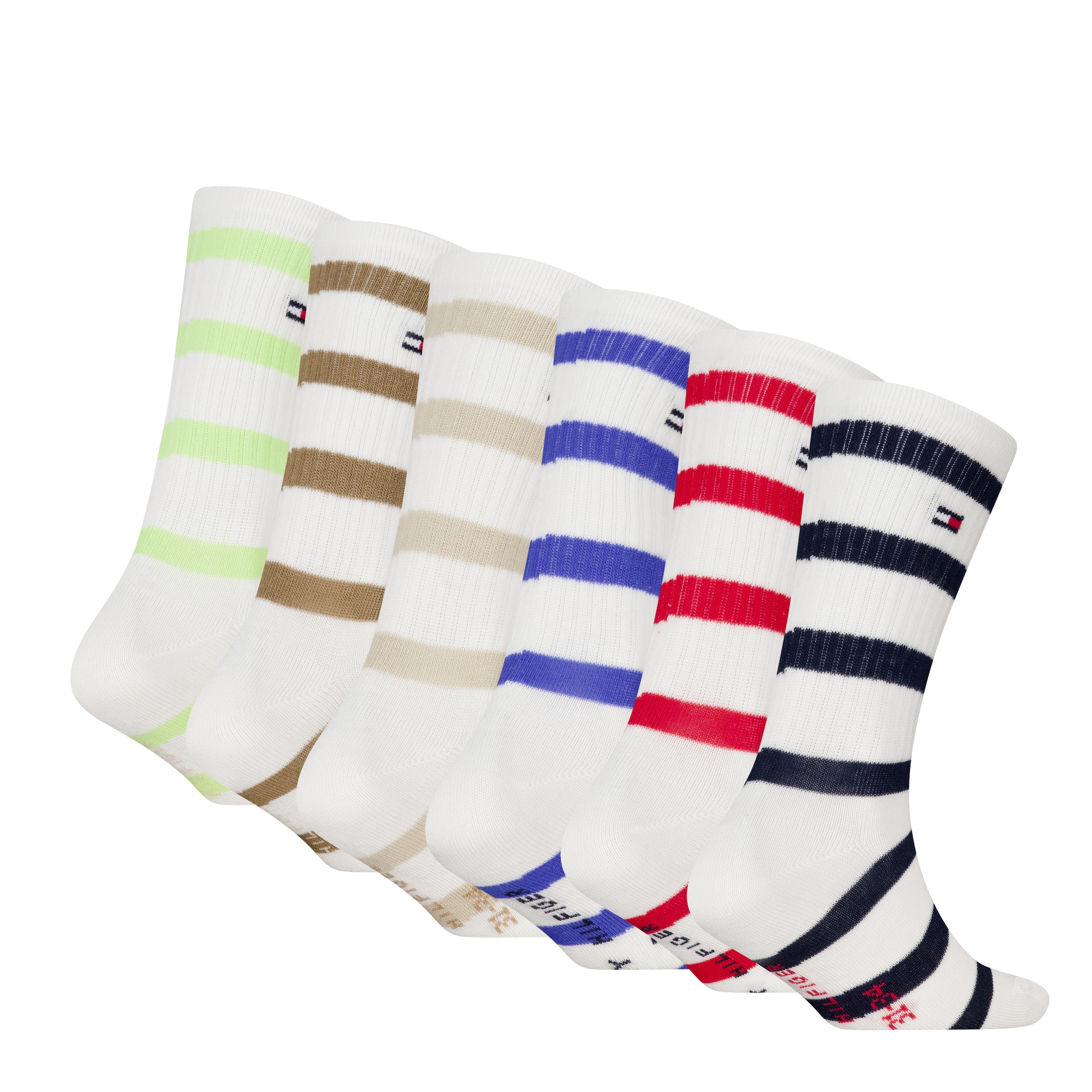Tommy Hilfiger Socken »TH KIDS SOCK 6P BRETON ECOM« 6 Paar, 