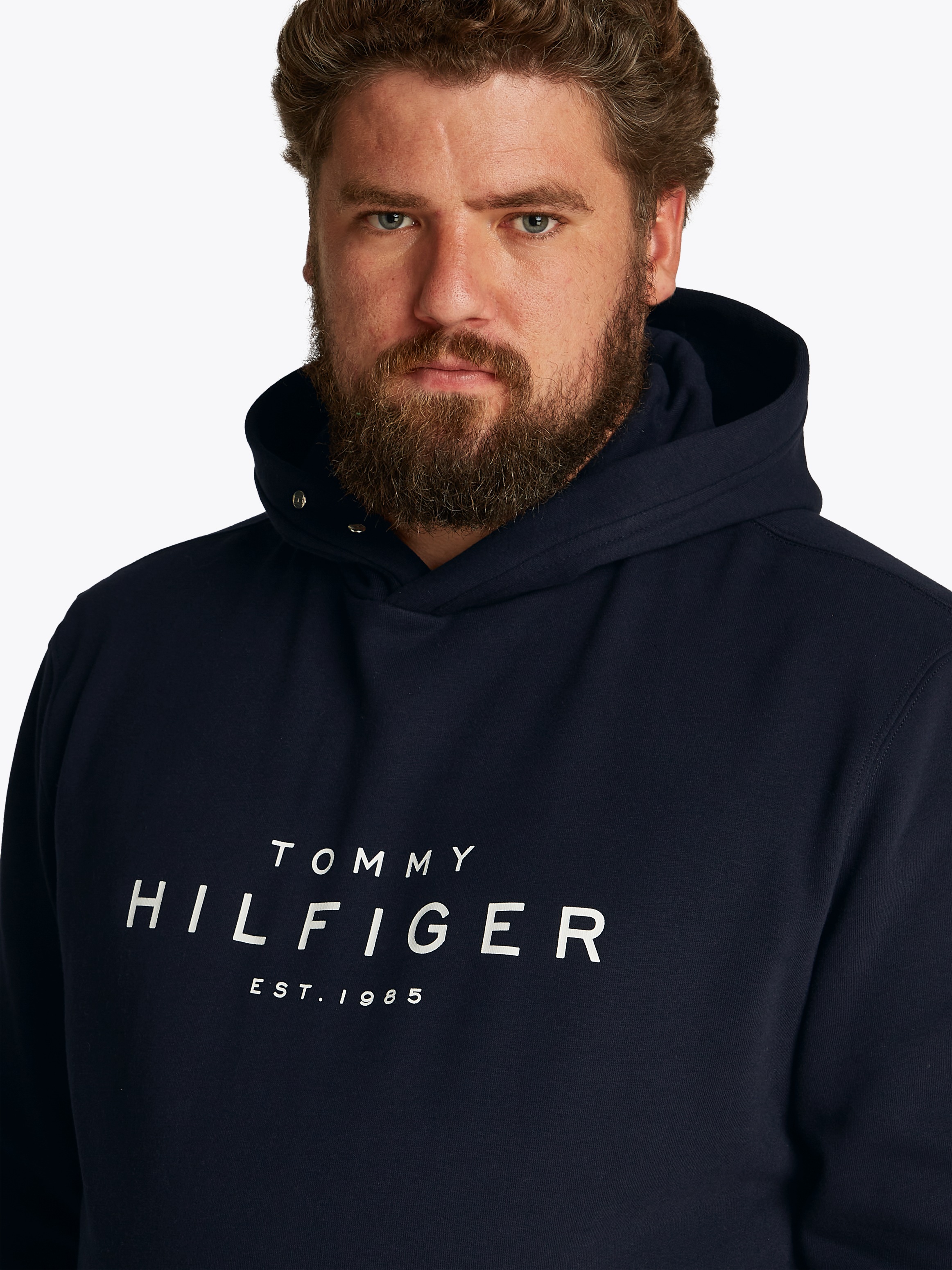 Tommy Hilfiger Big & Tall Sweatshirt »BT-TOMMY HILFIGER HOODY-B«, in Grossen Grössen, Logostickerei
