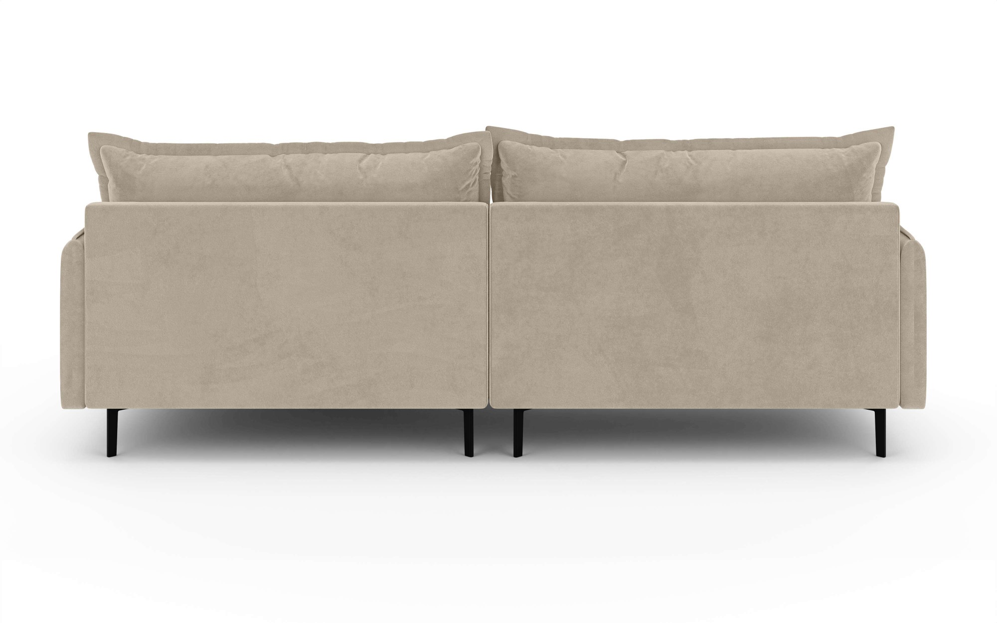 INOSIGN Ecksofa »ALEXANDRIA mit Recamiere rechts oder links bestellbar, moderne Bezüge«, L-Form mit Wellenunterfederung, Masse: B/H/T 246/86/190 cm