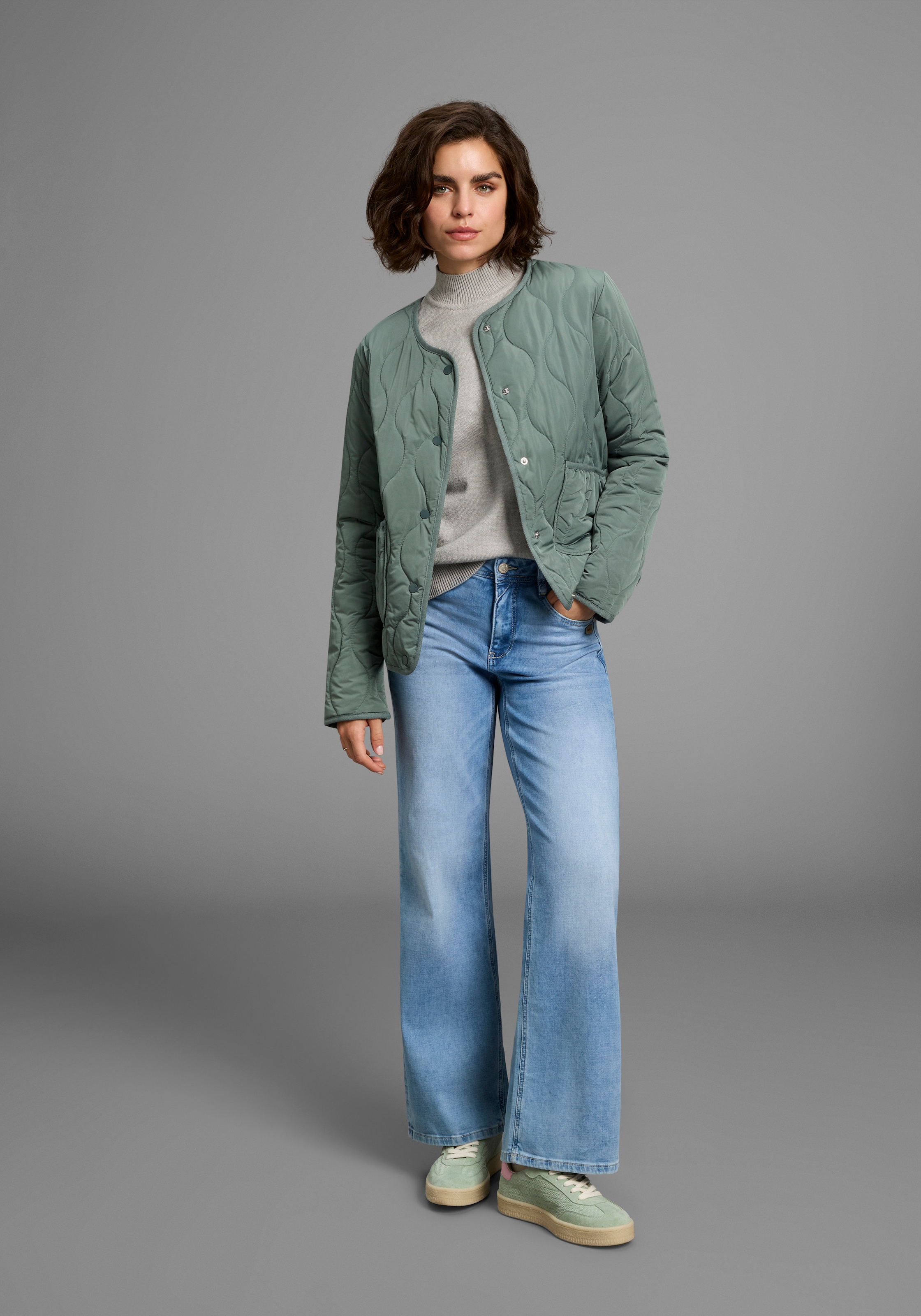 Laura Scott Stehkragenpullover, mit Volumenarm - NEUE KOLLEKTION