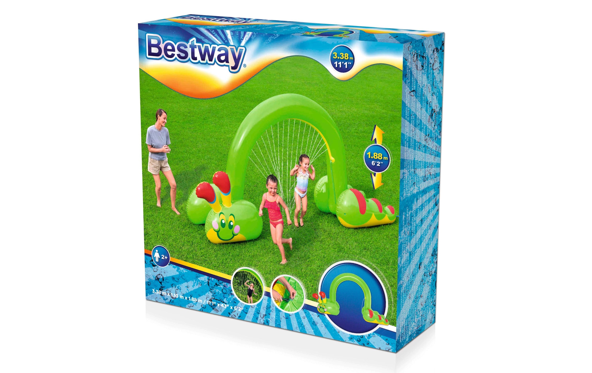 Bestway Spiel-Wassersprenkler »Jumbo Caterpillar 338 x 110 x 188 cm«