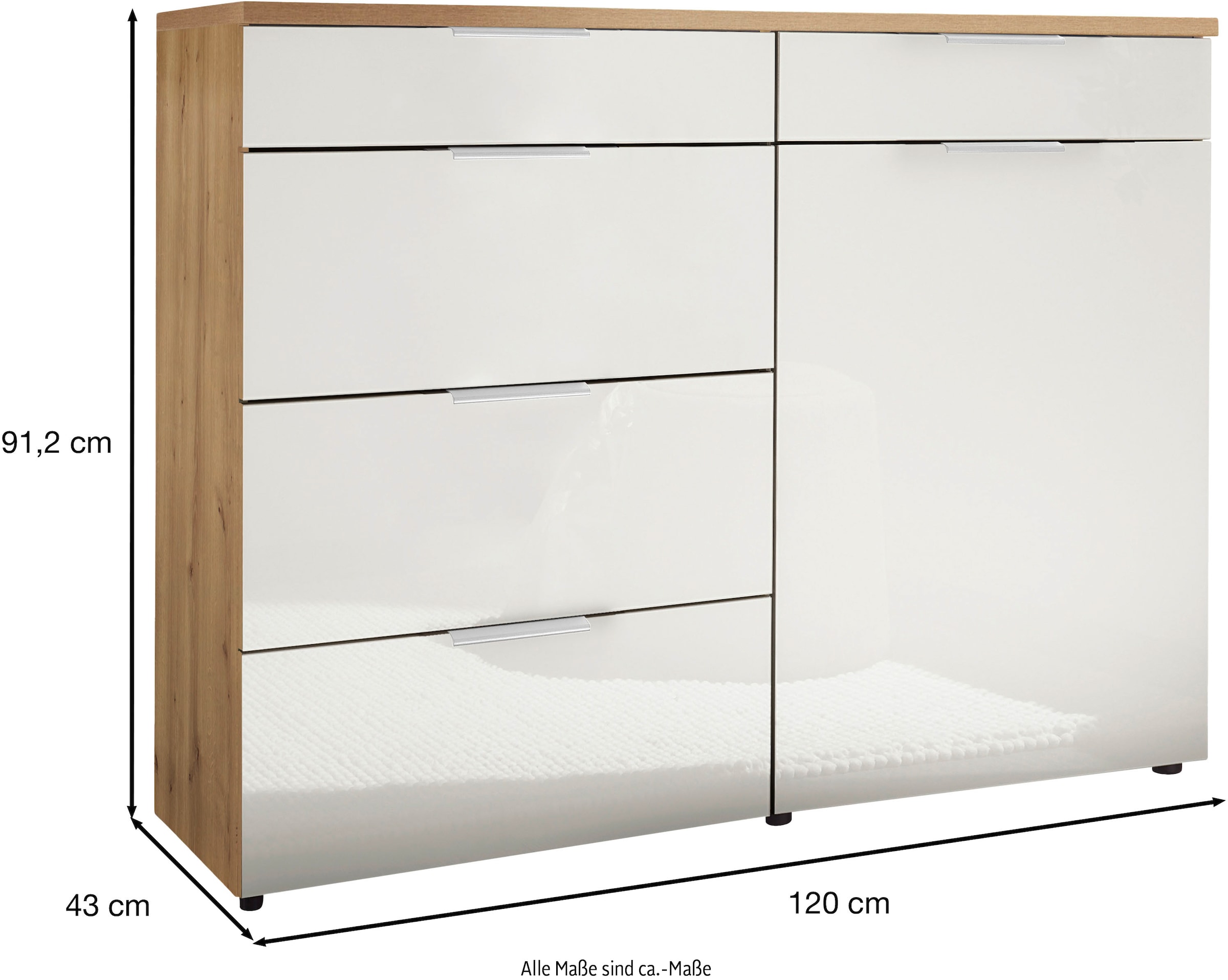 WIEMANN Commode combinée »Como« vormontiert