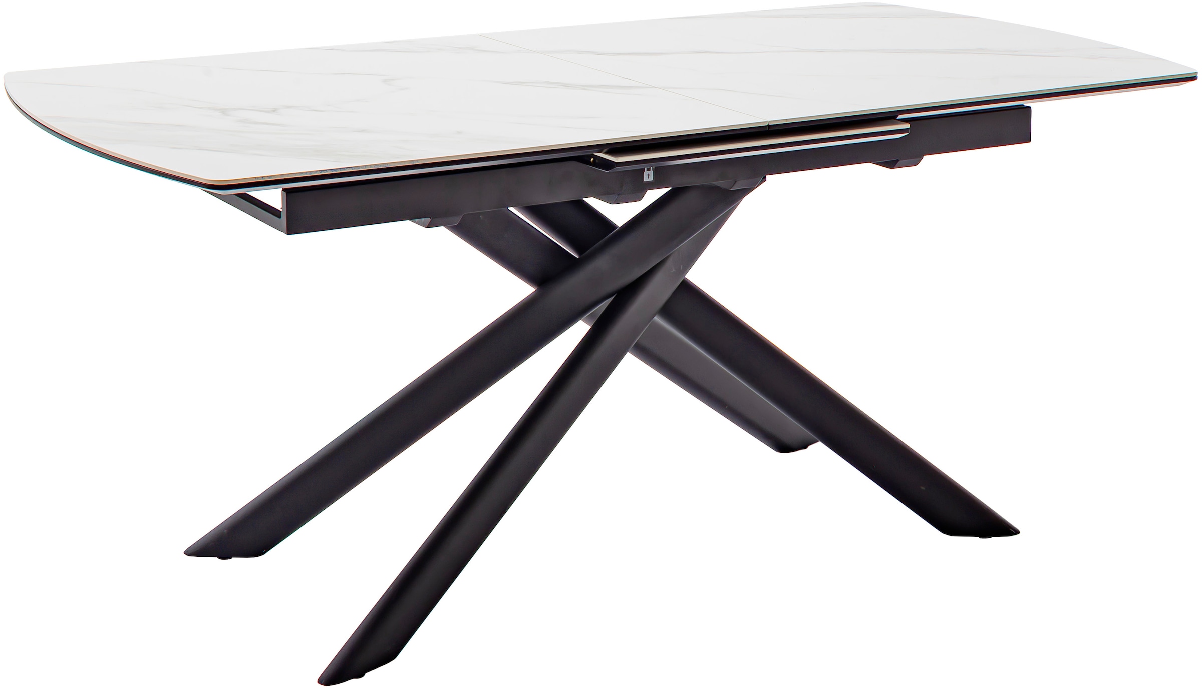 MCA furniture Table de salle à manger »VANINO Auszugtisch 180-230 cm marmoriert« 1 cuis tlg. Keramik,Metall,Synchronauszug,ausziehbar,8-10 Personen