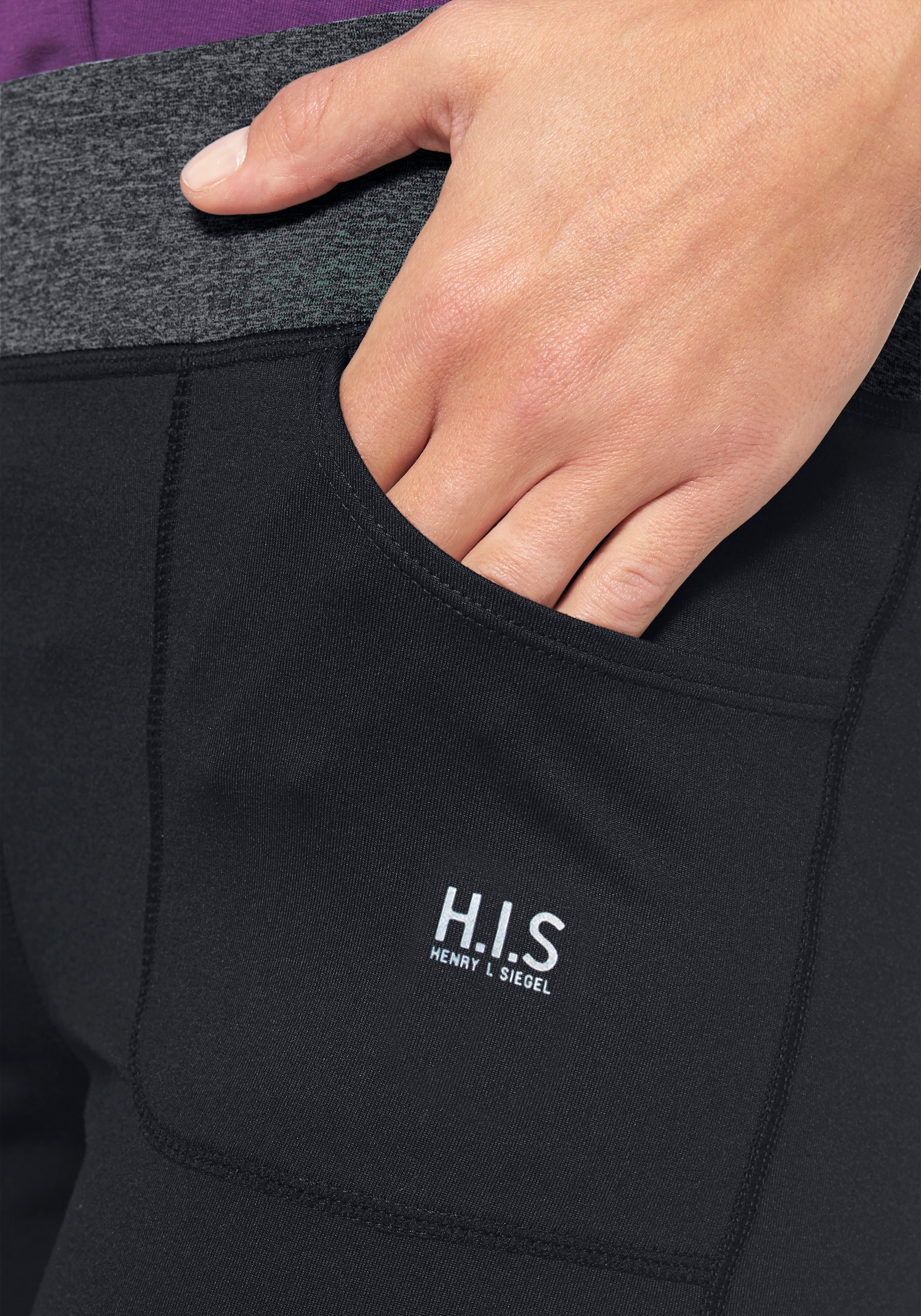 H.I.S Jazzpants »aus recyceltem Material«, Bund mit Wickeloptik  versandkostenfrei auf