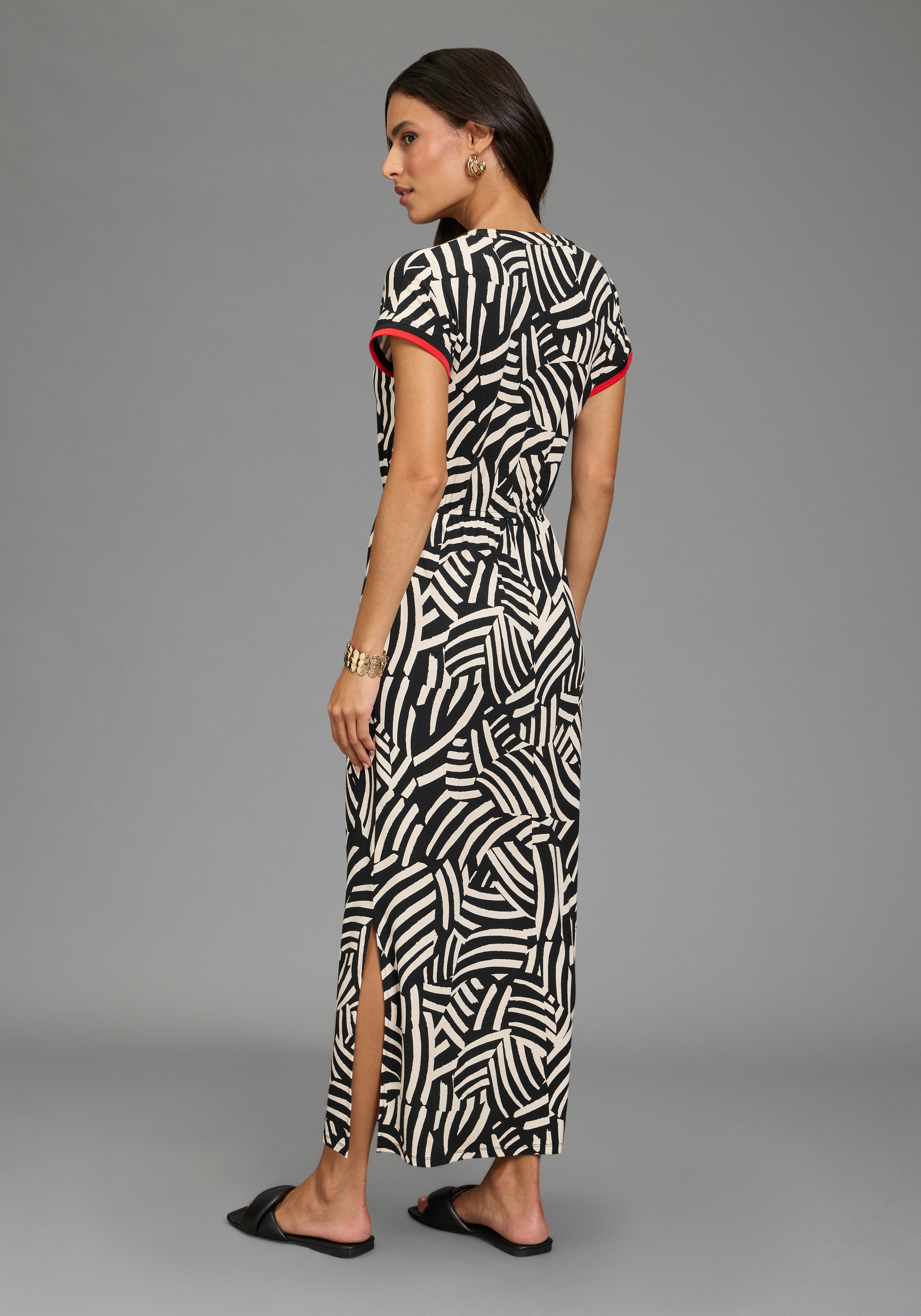 Laura Scott Sommerkleid gemustertes Design, für Casualmode und Sommermode