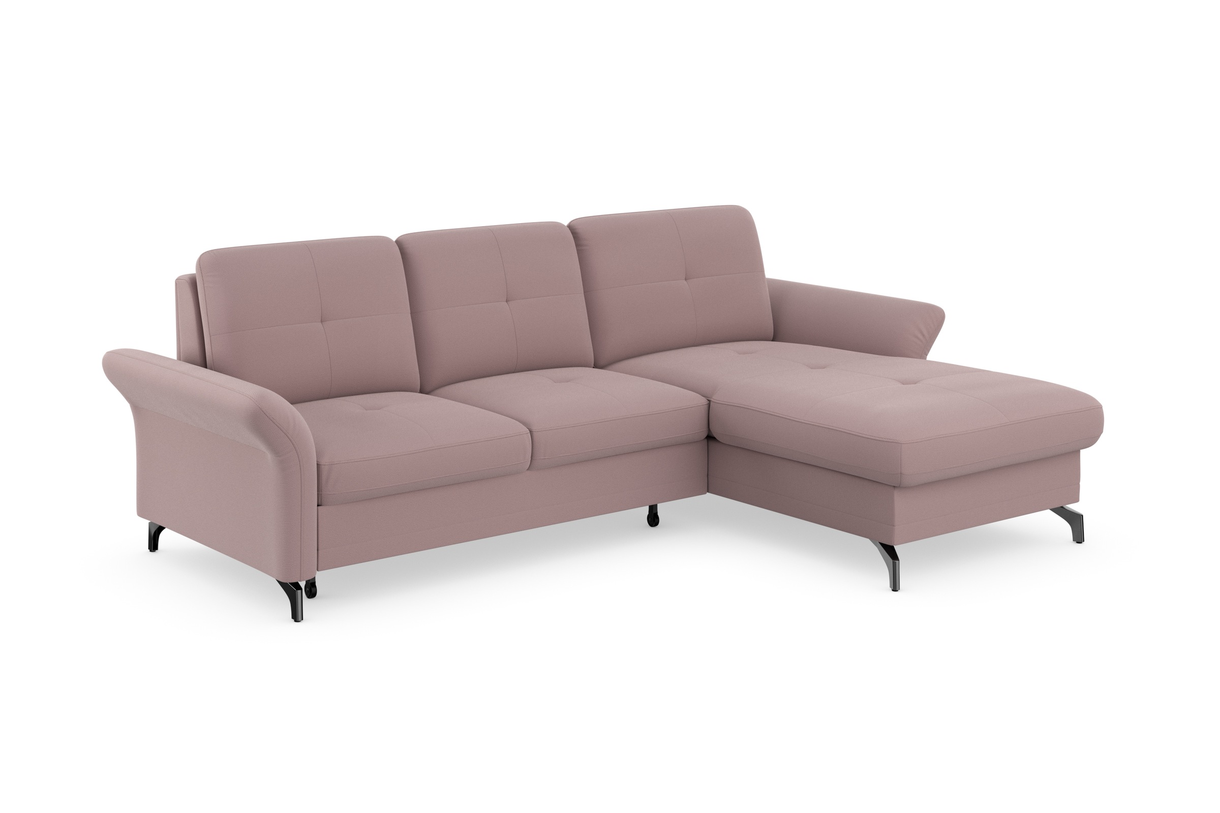 Places of Style Ecksofa »Calando L-Form«, wahlweise mit Bettfunktion, Bettkasten und Armteilfunktion