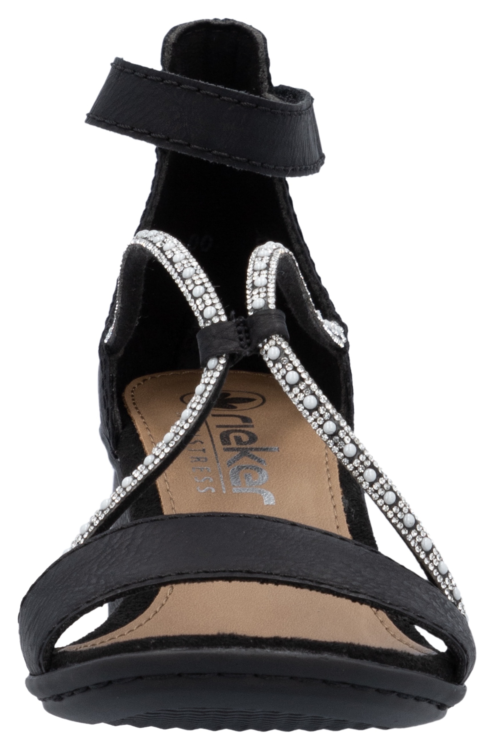 Rieker Sandales  Sommerschuh, Sandale, Blockabsatz, mit praktischem Klettverschluss