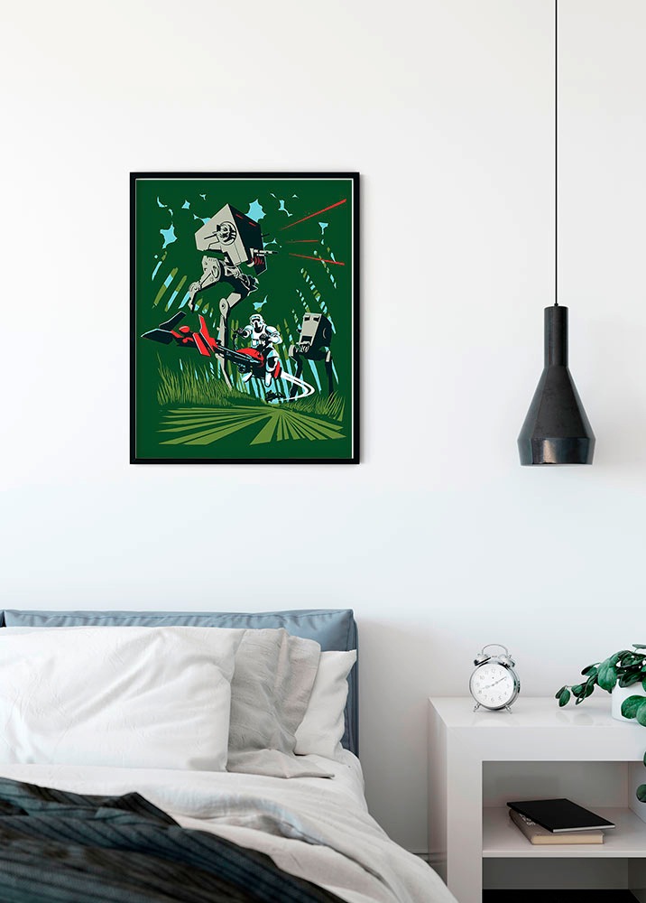 Komar Bild »Star Wars Classic Vector Endor«, Star Wars, (1 St.), Wandbild zur Dekoration im Kinderzimmer - ohne Rahmen