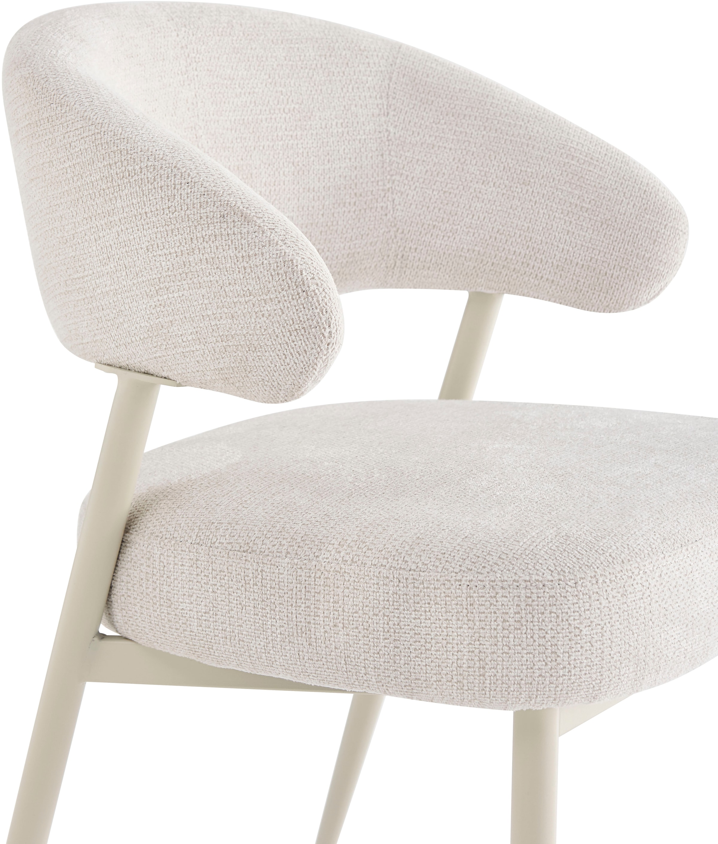 HELA Chaise à 4 pieds »GUARDA« () 1 cuis4-Fuss, Gestell Perlweiss, Komfortsitz mit Federkorb