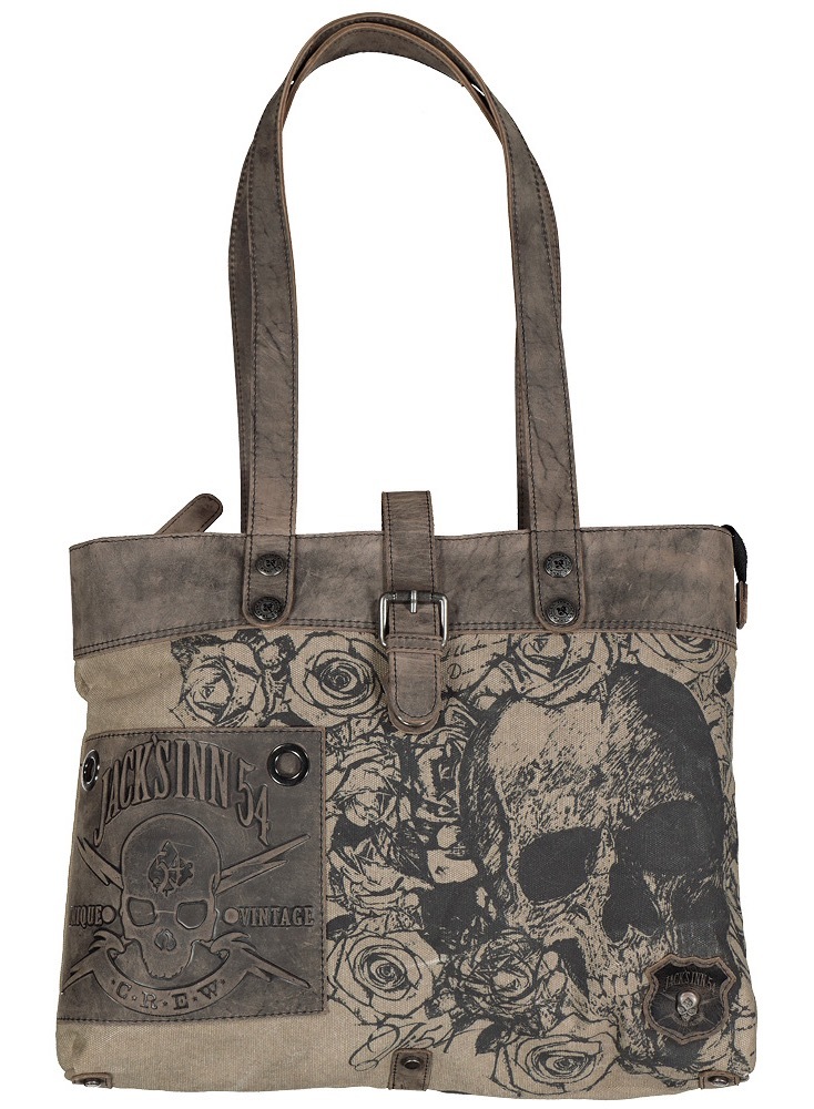 Image of JACK'S INN 54 Shopper »Colombia«, aus stabilem Canvas Material im Tattoo-Style bei Ackermann Versand Schweiz