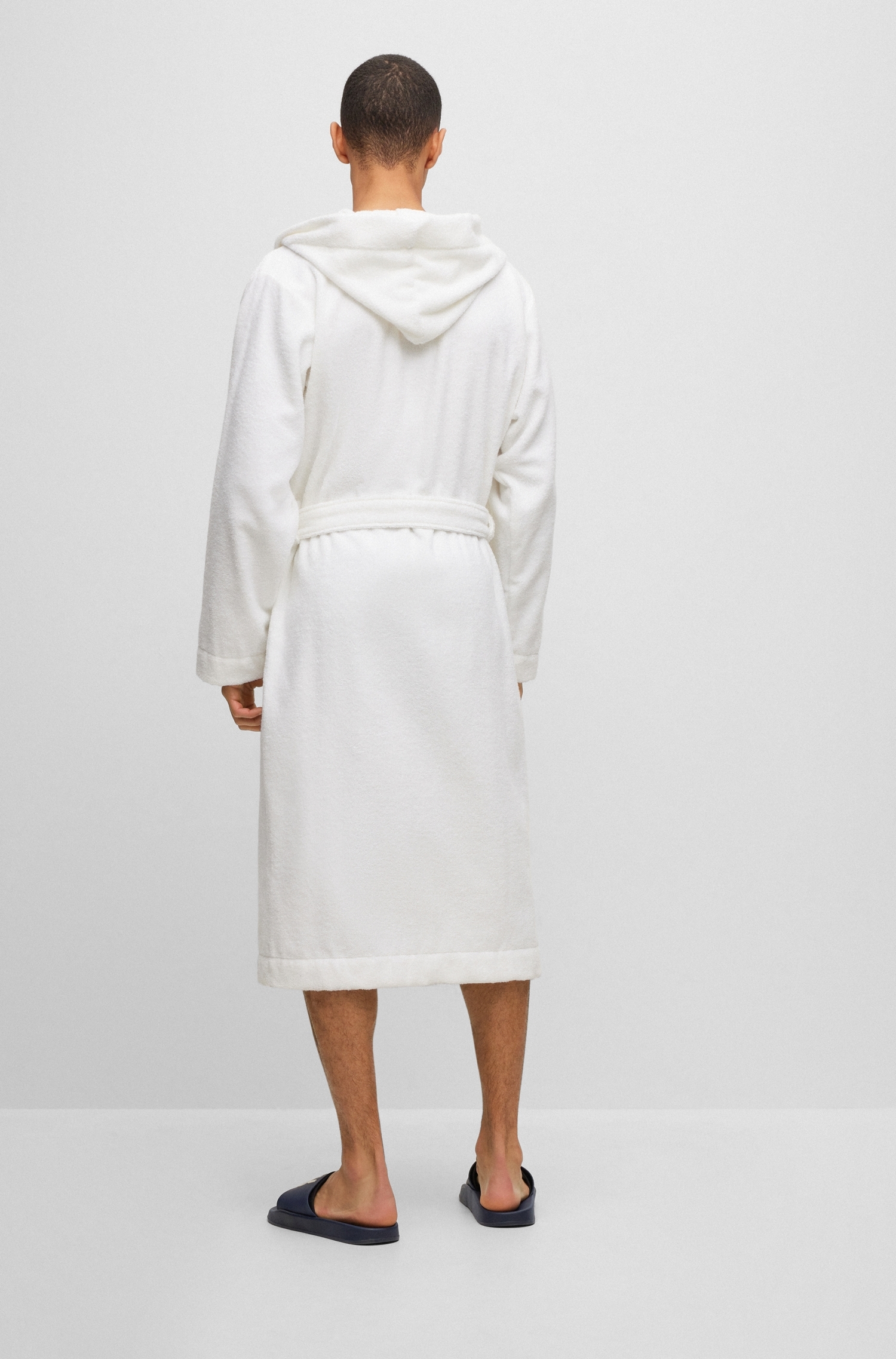 HUGO Underwear Bademantel »Terry Gown Hooded«, mit Kapuze & kontrastfarbenen Logo