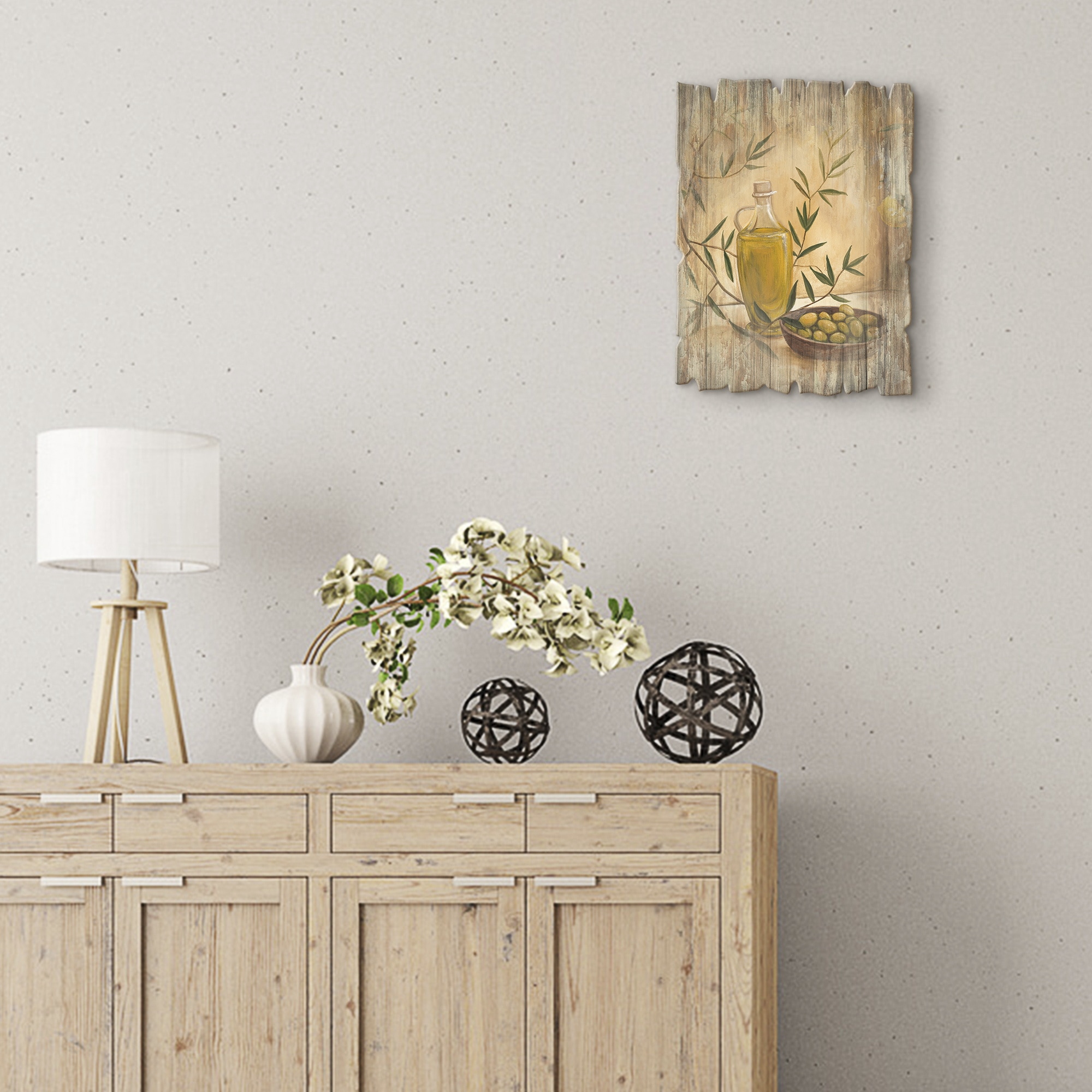 Artland Tableau en bois »Oliven und Zitronen« 1 cuis tlg.