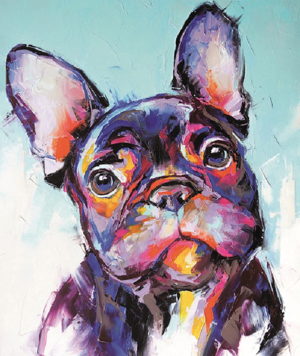 Image of Bönninghoff Leinwandbild "Hund" 1 Stk. tlg.