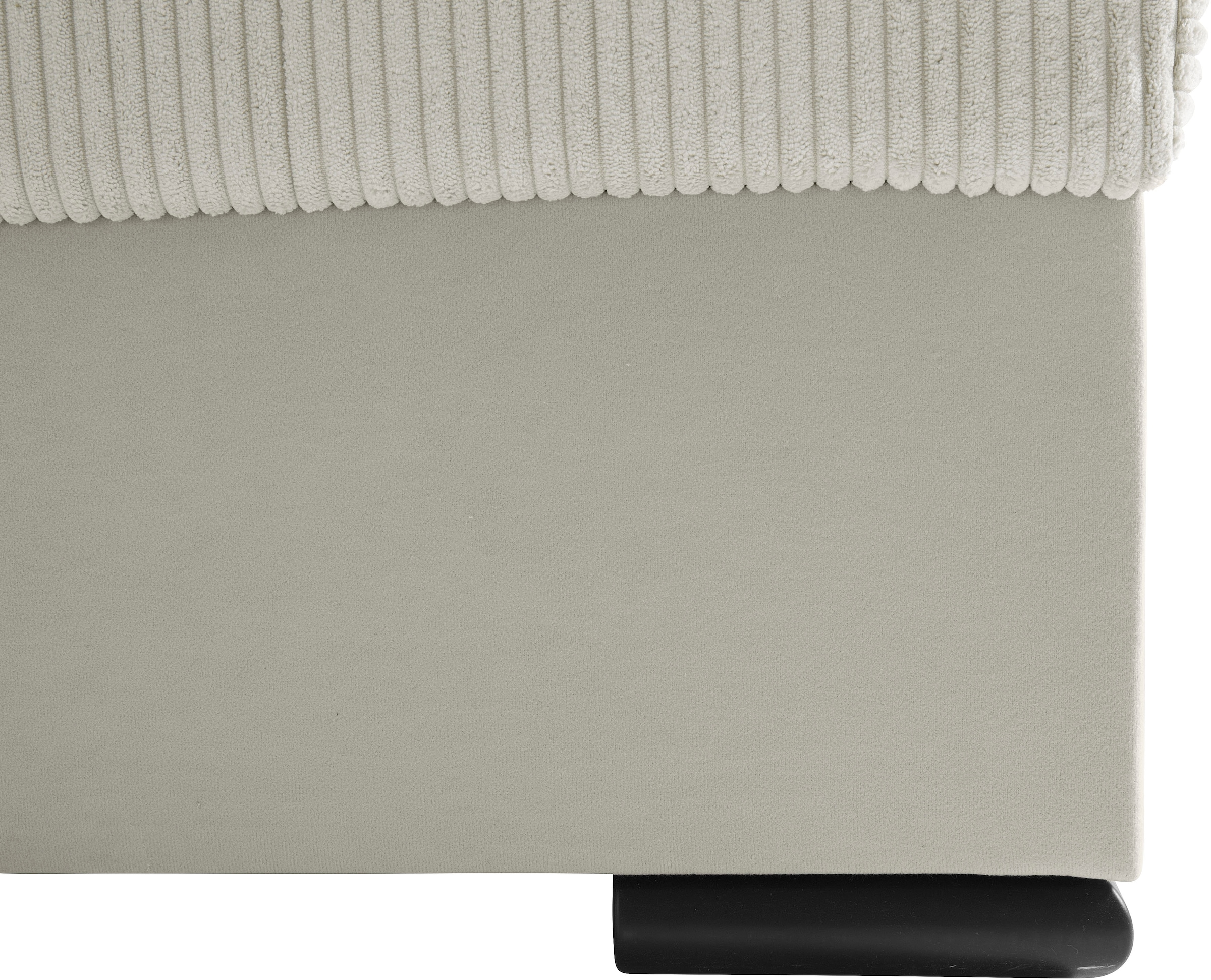 COLLECTION AB Wohnlandschaft »Josy, U-Form, Schlafsofa mit Bettkasten«, (Cord-/Mix), flexible Recamiere, Breite: 269cm, inklusive Rückenkissen, Cord/Mix