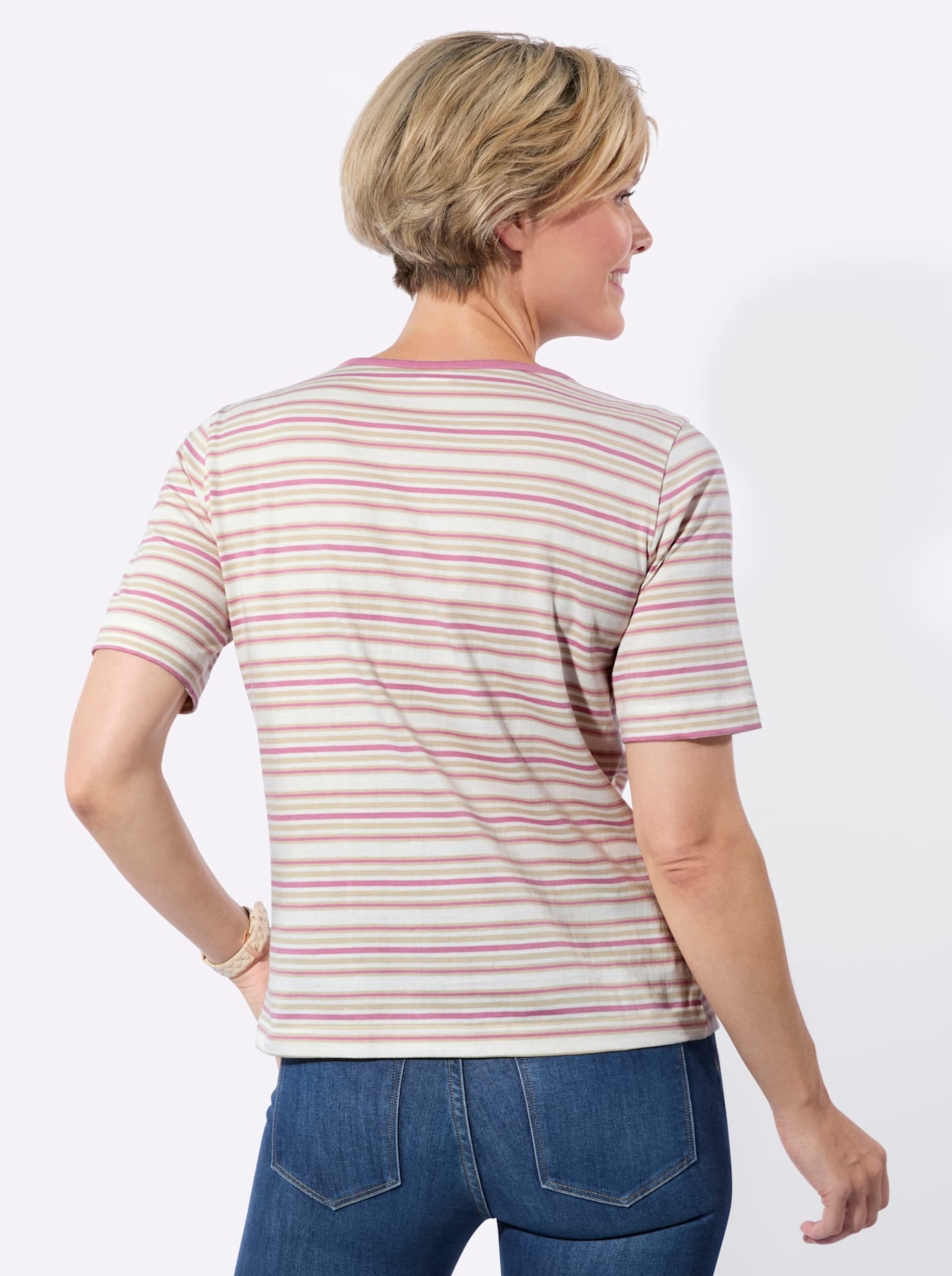 Classic Basics Shirt à col rond »Ringelshirt« 1 pièces