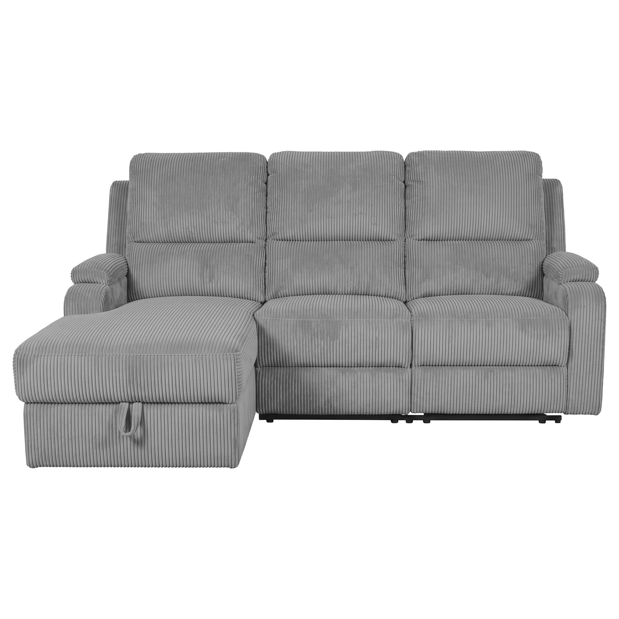 GOODproduct Ecksofa »NAPORI Cord, Multimediasofa, L-Form« man. oder elektr. Relaxfuntion, USB-A bei elektr. Variante, Staukasten