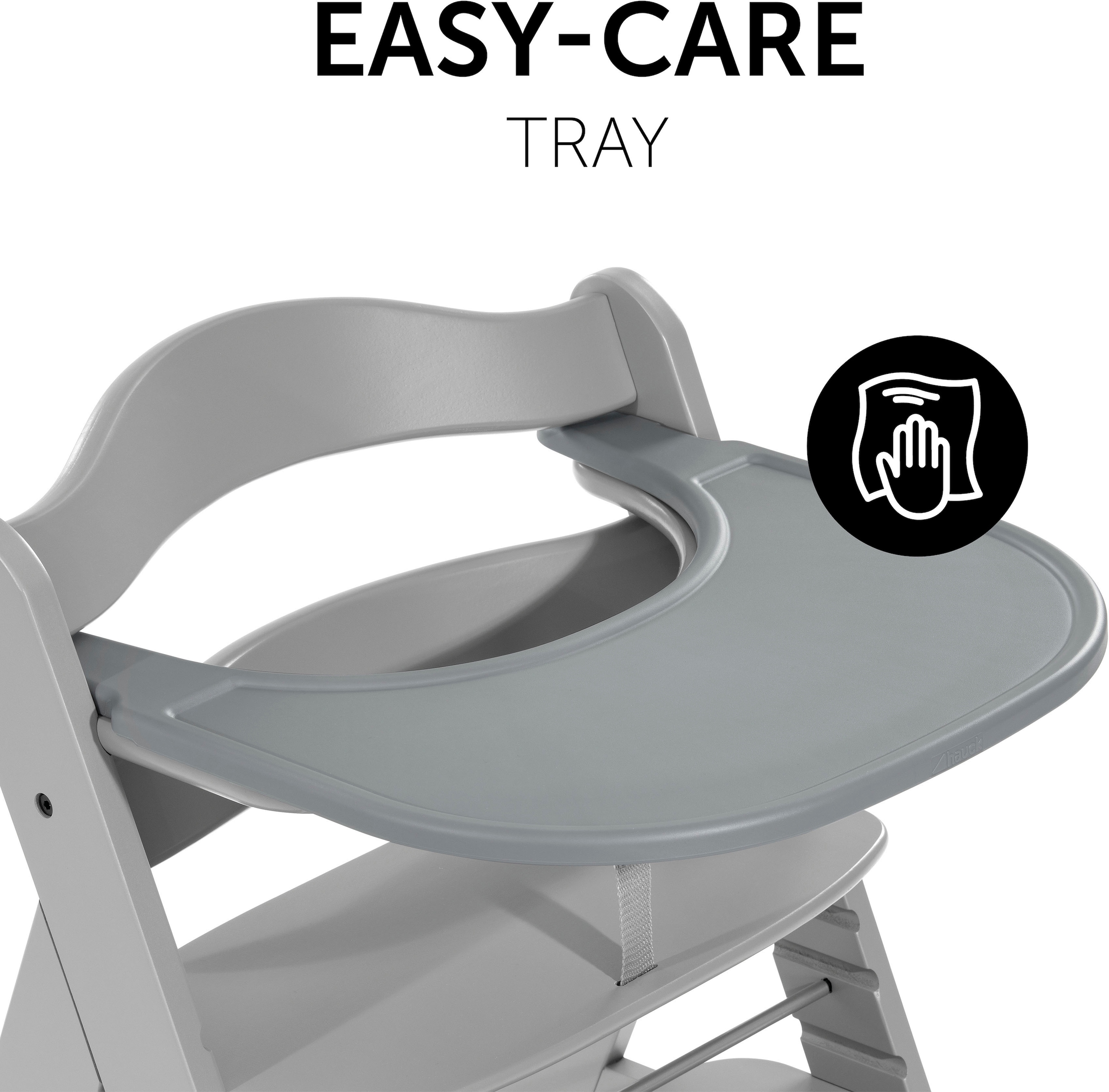 Hauck Plateau de chaise haute »Alpha Click Tray, grau« Hauck Hochstuhl Alpha+