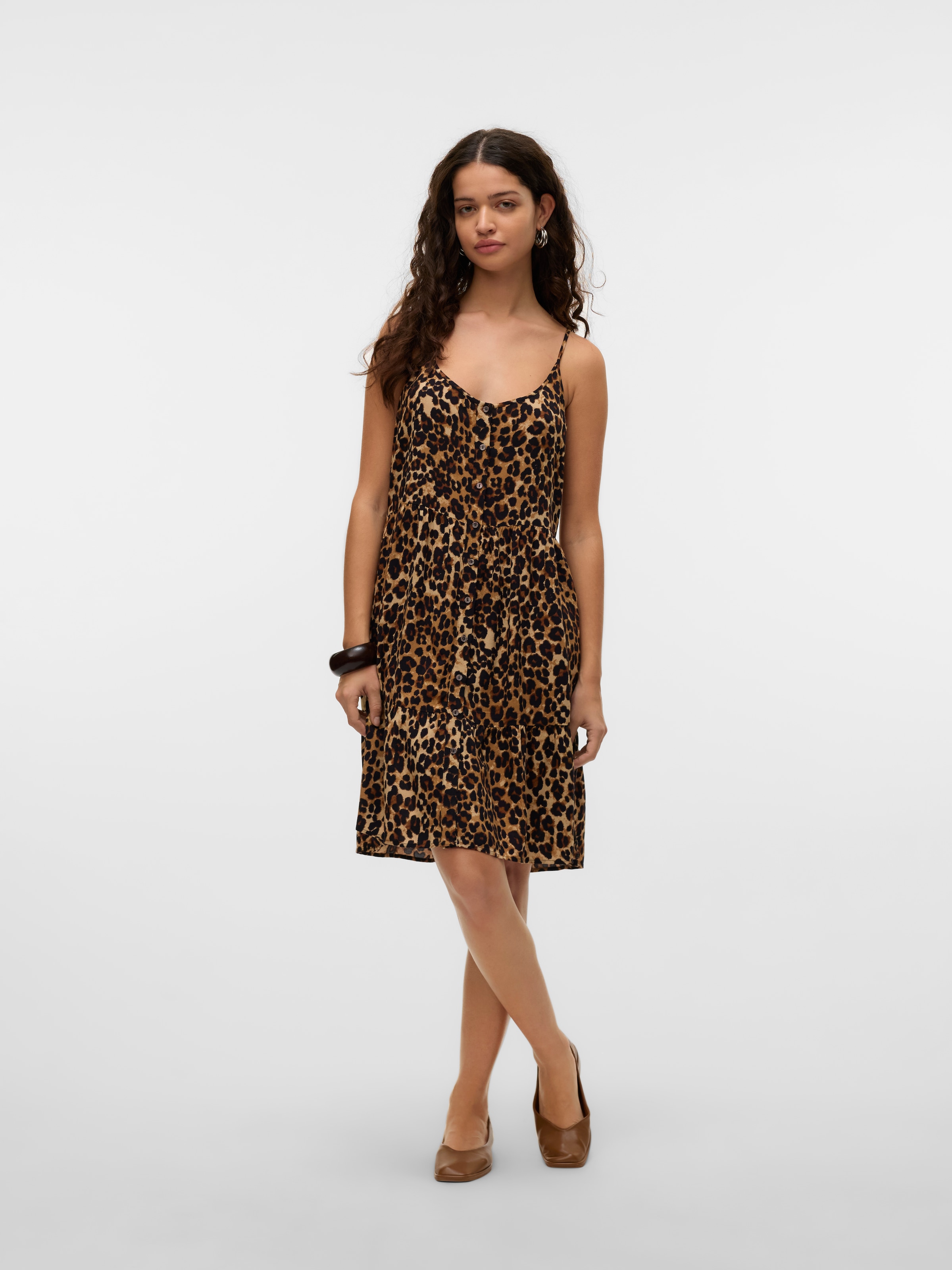 Vero Moda Trägerkleid »VMBUMPY SHORT SINGLET DRESS WVN GA NOOS«
